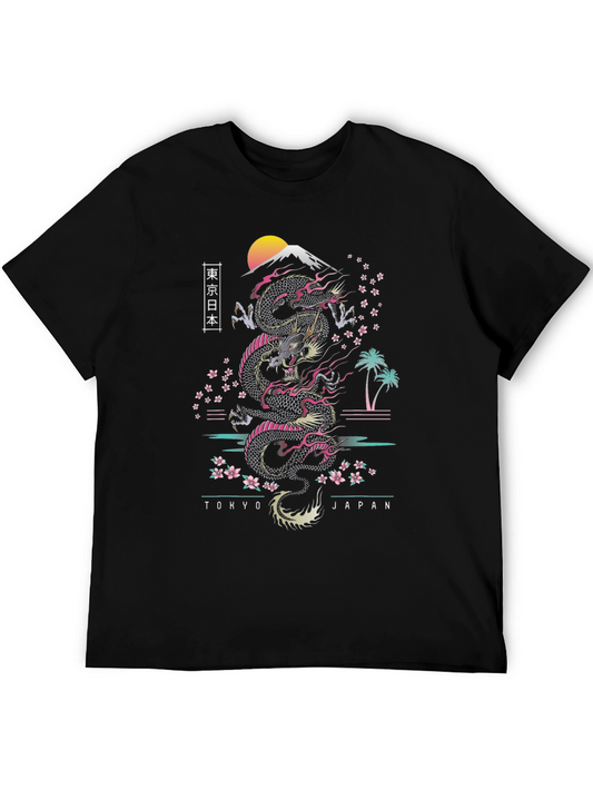 Tokyo Japan Dragon Graphic Tee