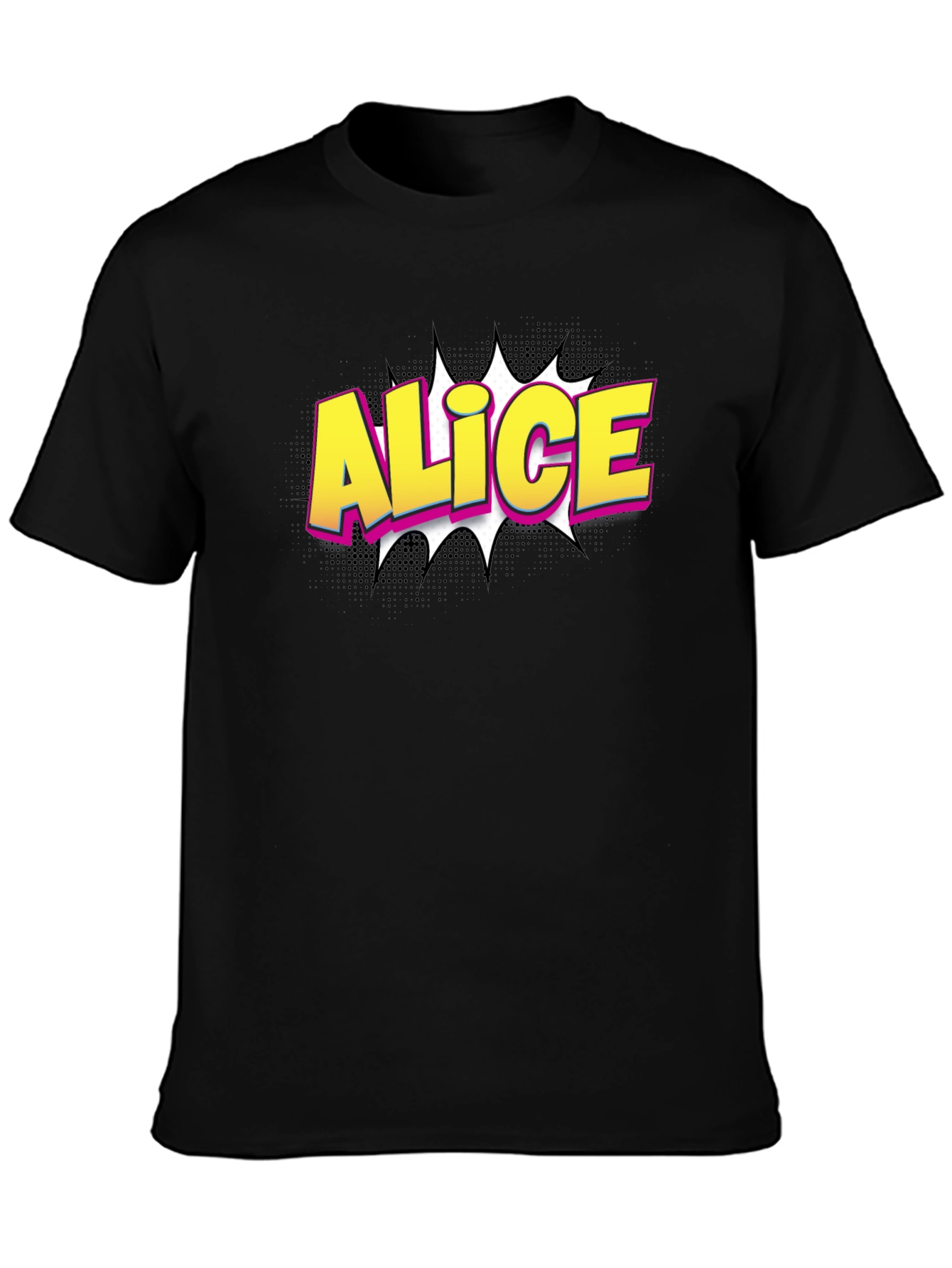 Alice Comic Style Graphic T-Shirt