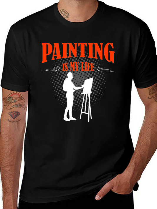 Painting is My Life Black T-Shirt