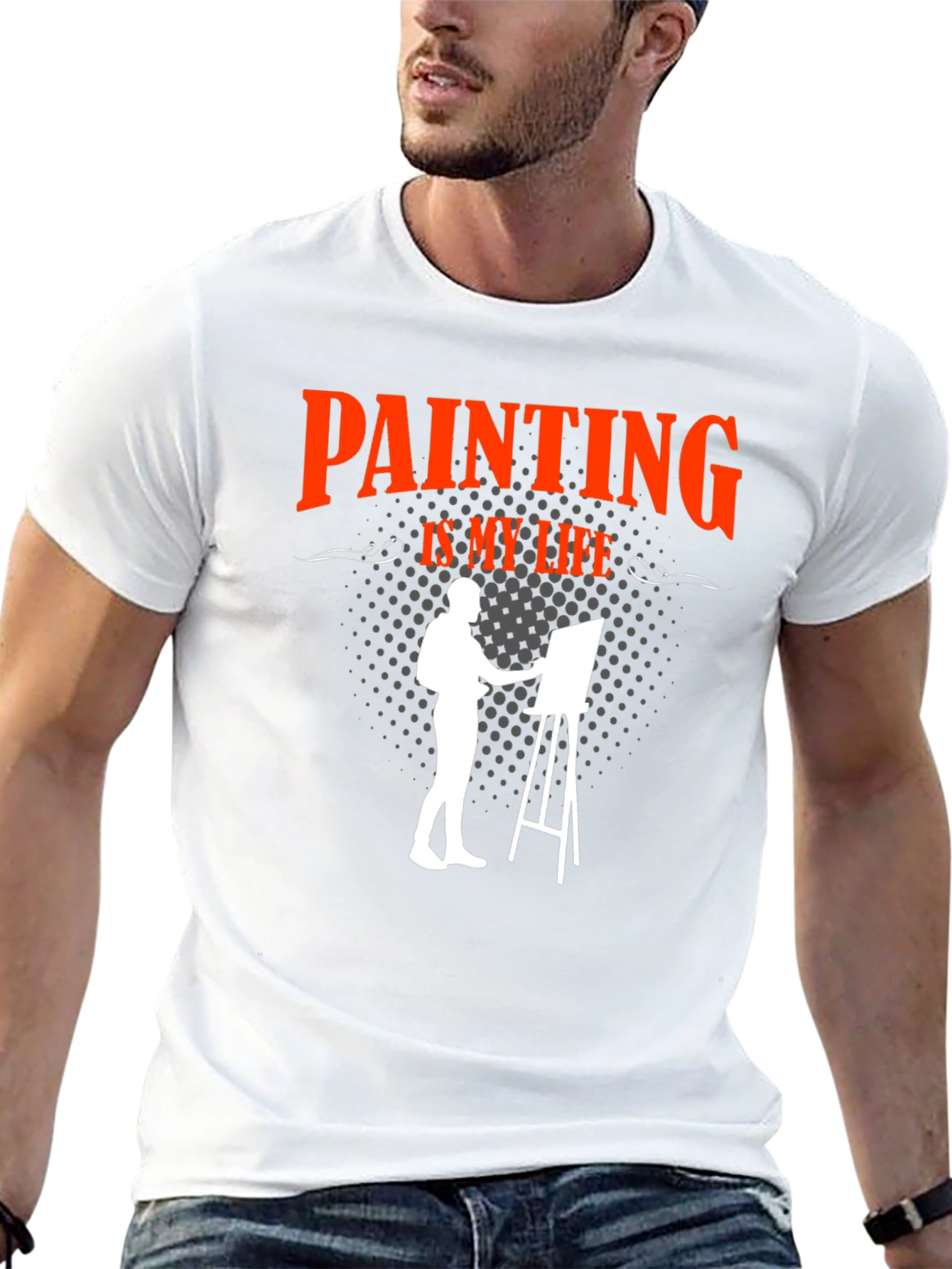 Painting is My Life Black T-Shirt