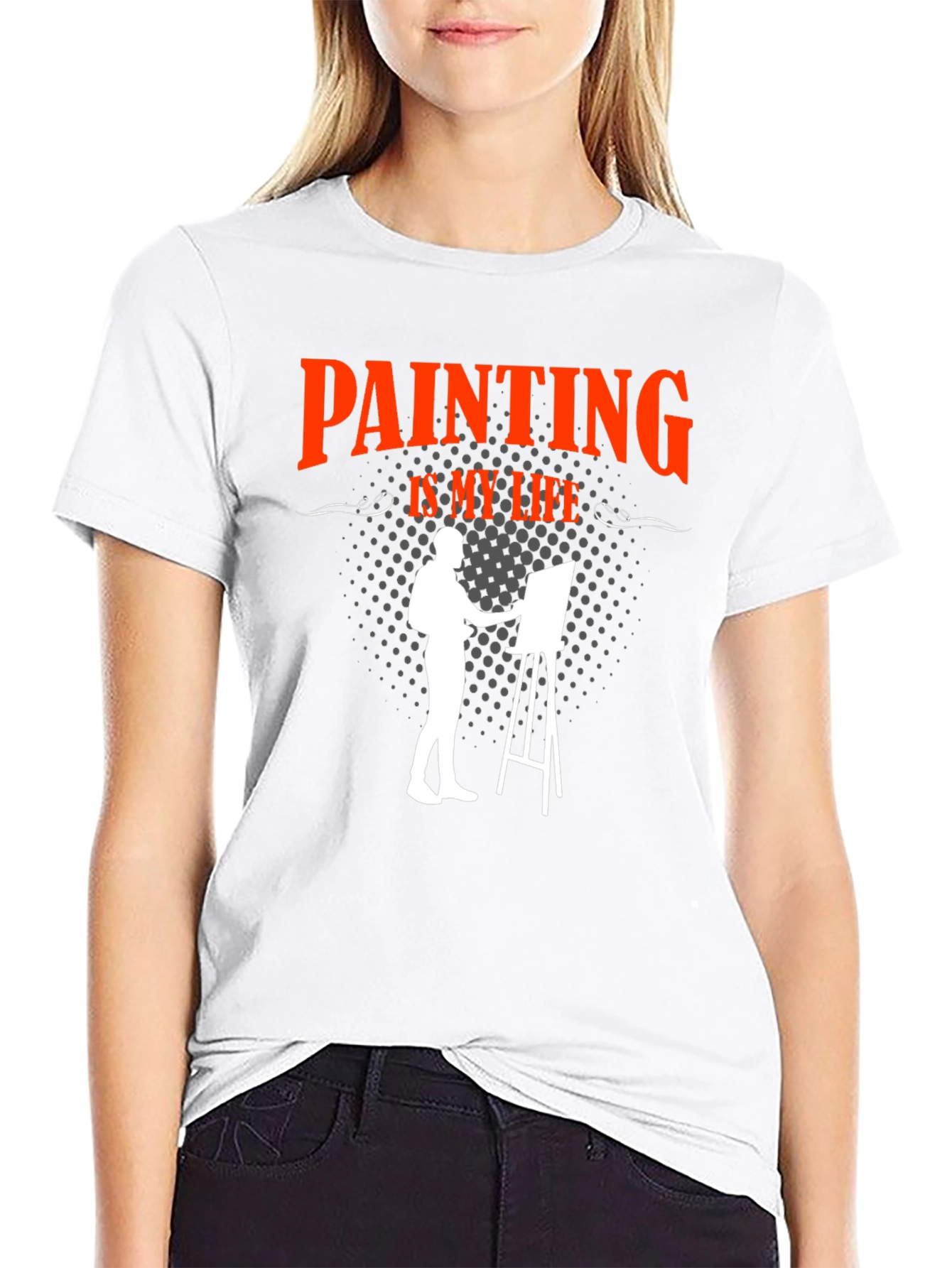 Painting is My Life Black T-Shirt