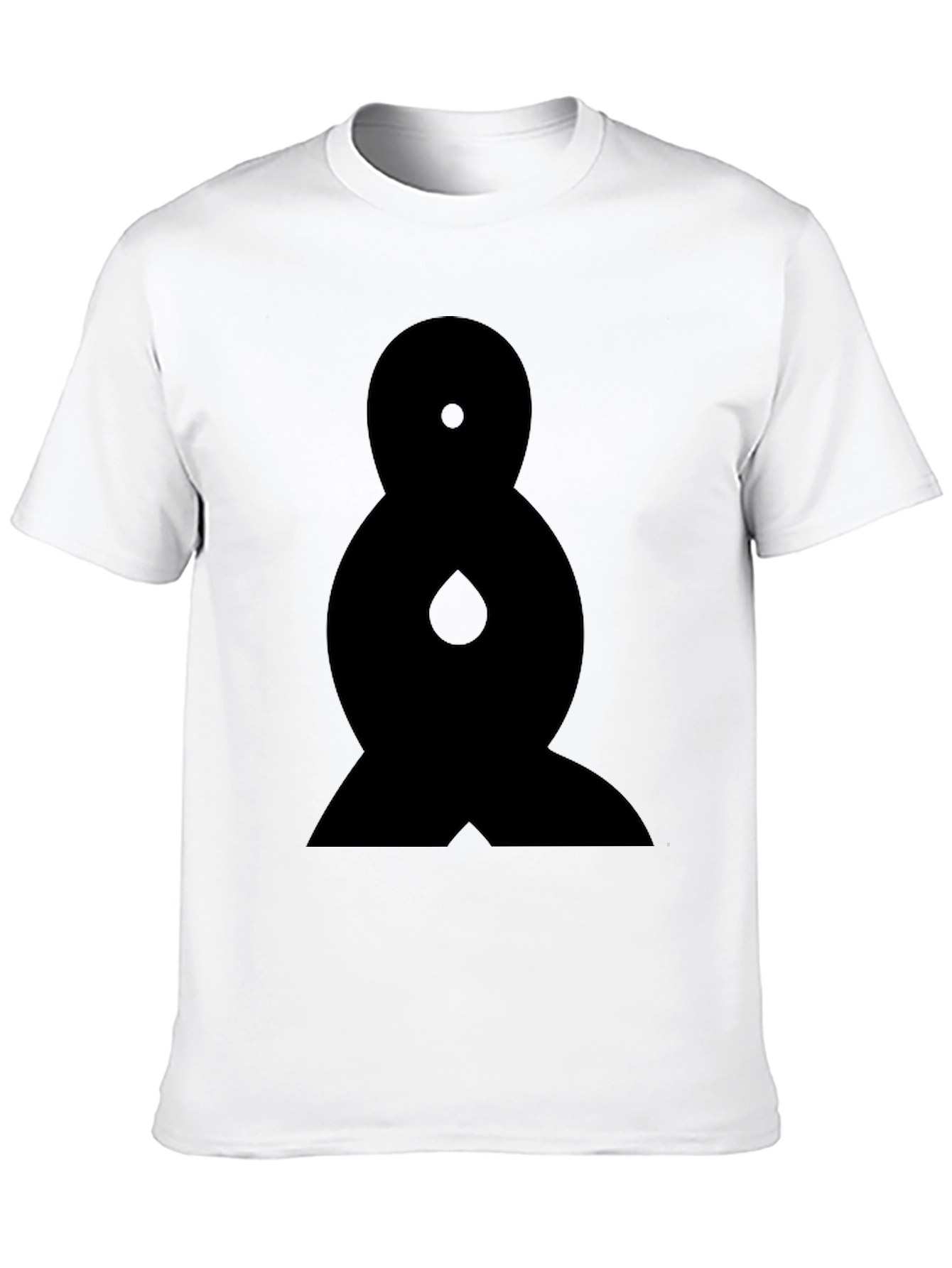 Abstract Graphic Tee - Black Cotton Comfort