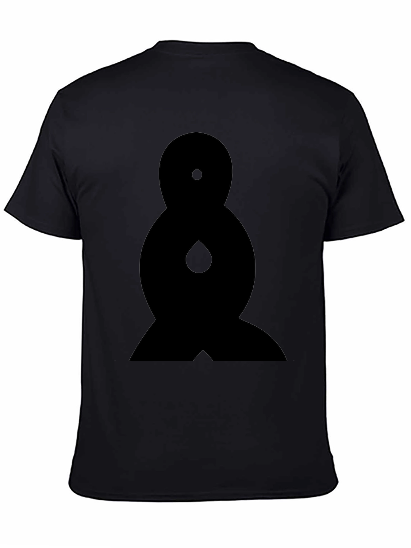 Abstract Graphic Tee - Black Cotton Comfort