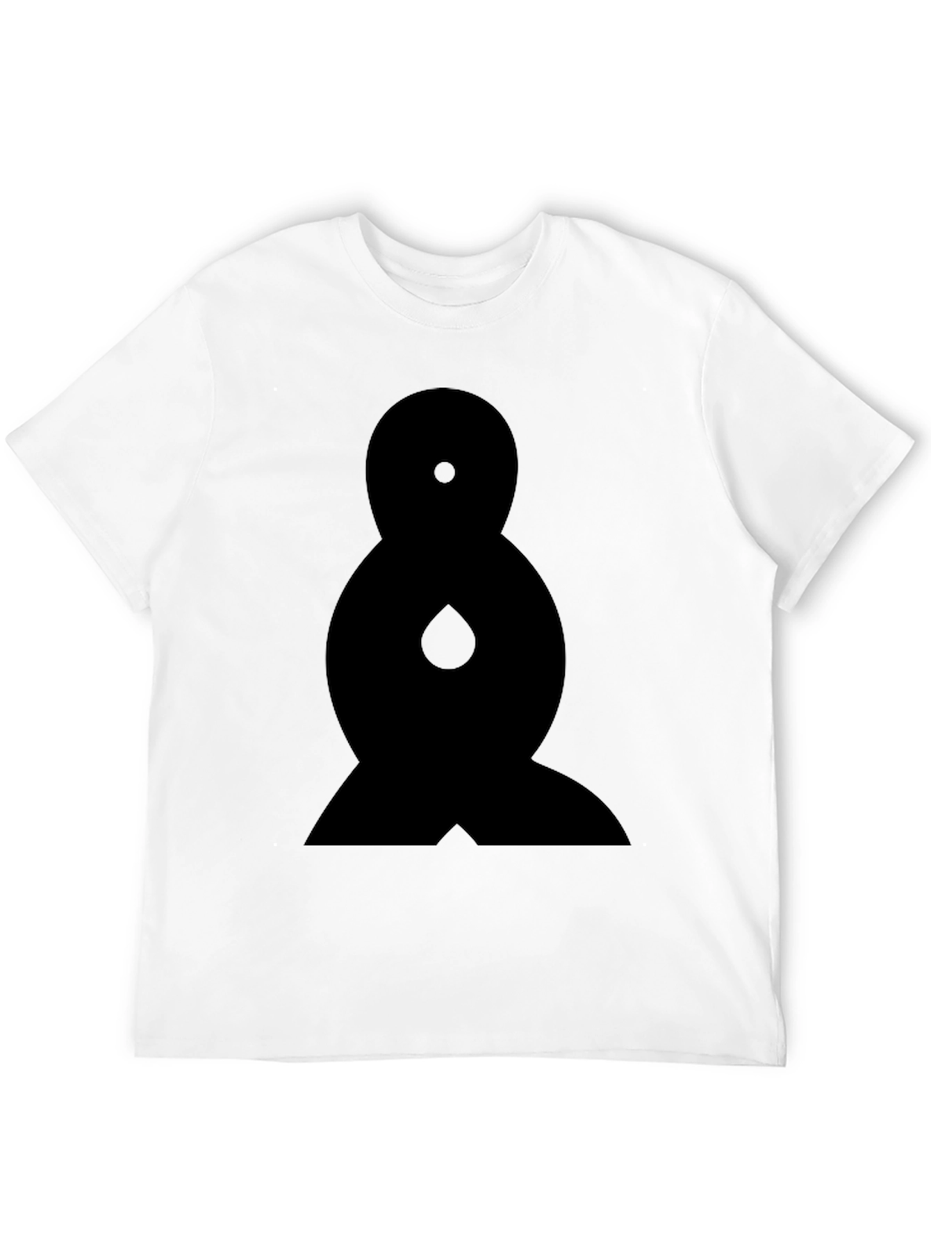 Abstract Graphic Tee - Black Cotton Comfort