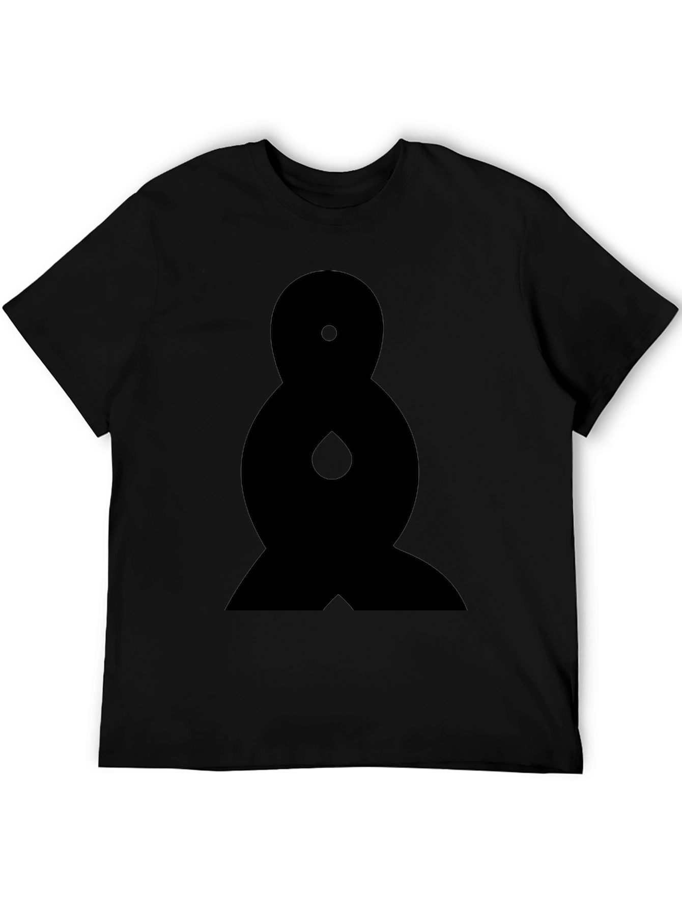 Abstract Graphic Tee - Black Cotton Comfort