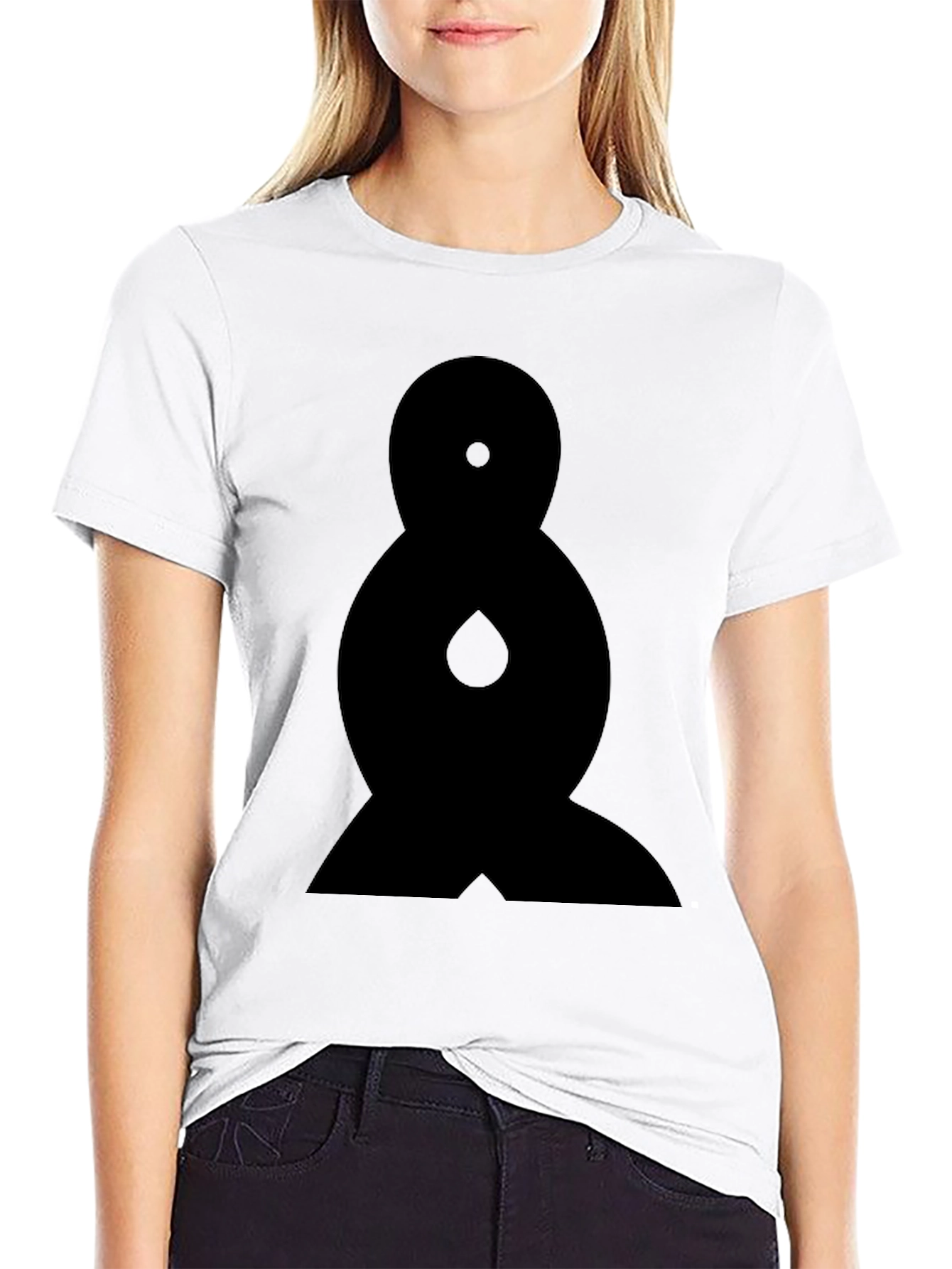 Abstract Graphic Tee - Black Cotton Comfort