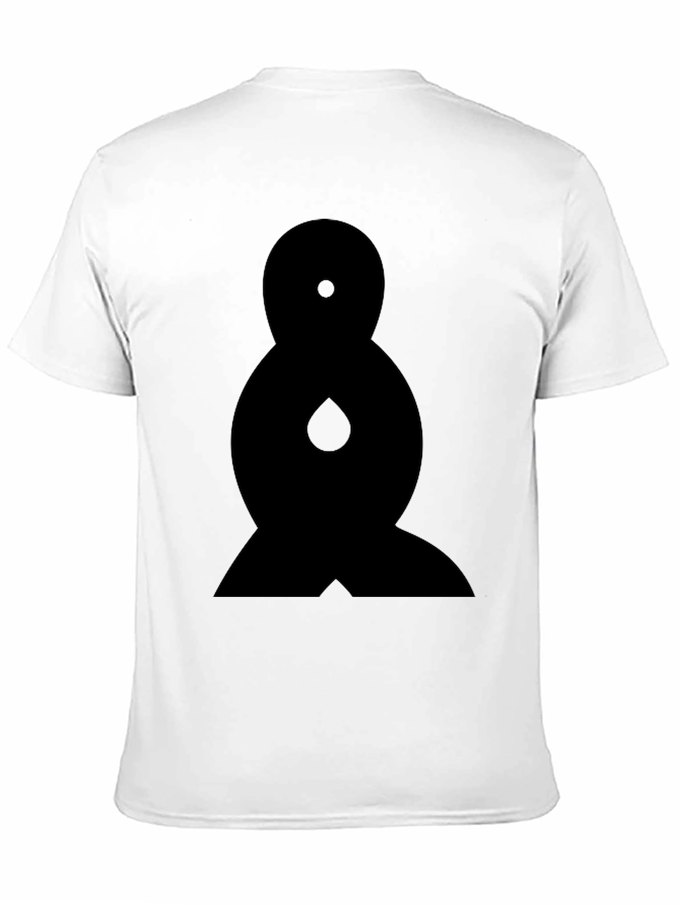Abstract Graphic Tee - Black Cotton Comfort