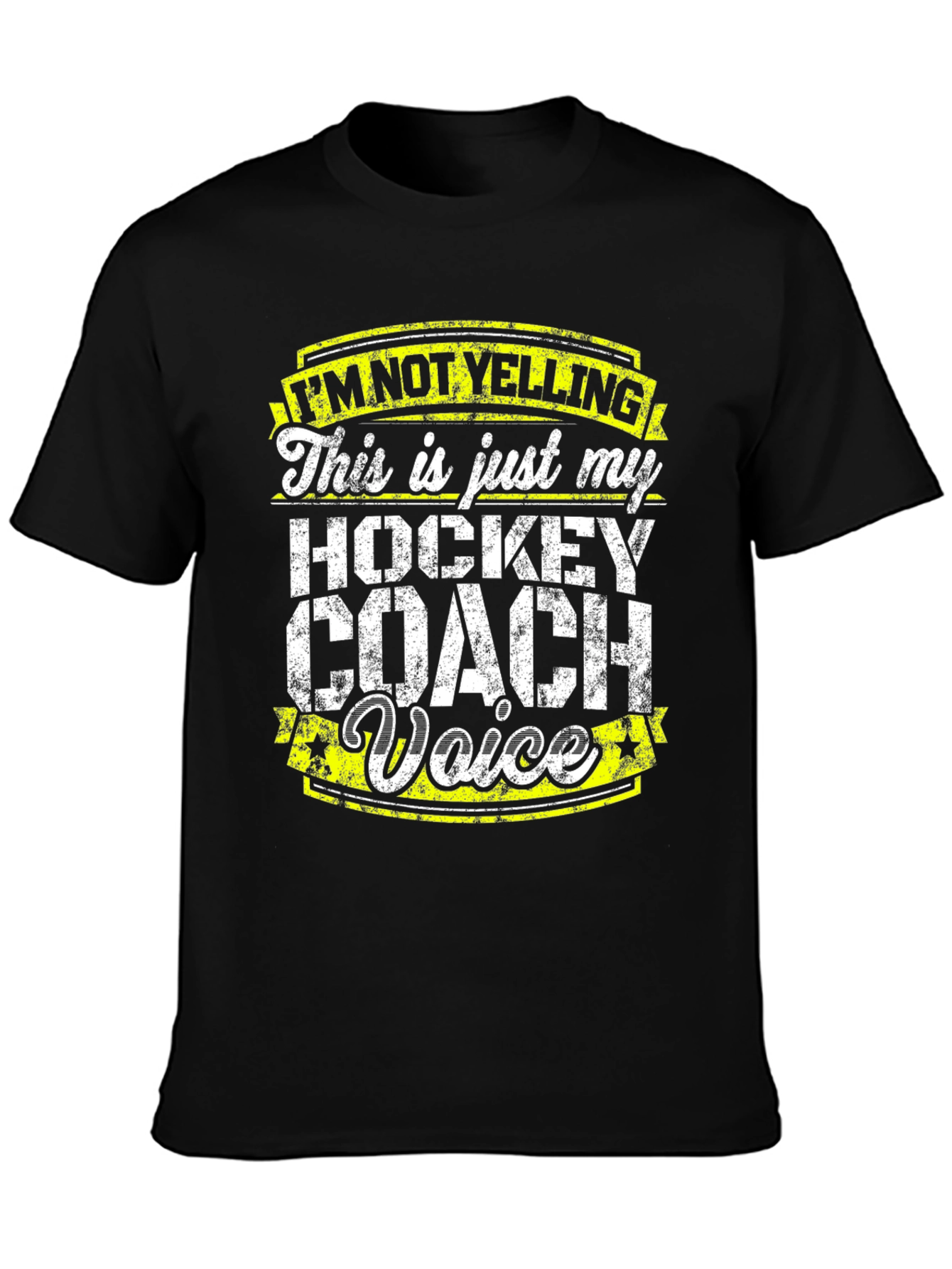 Hockey Coach Voice T-Shirt - Funny Sports Tee