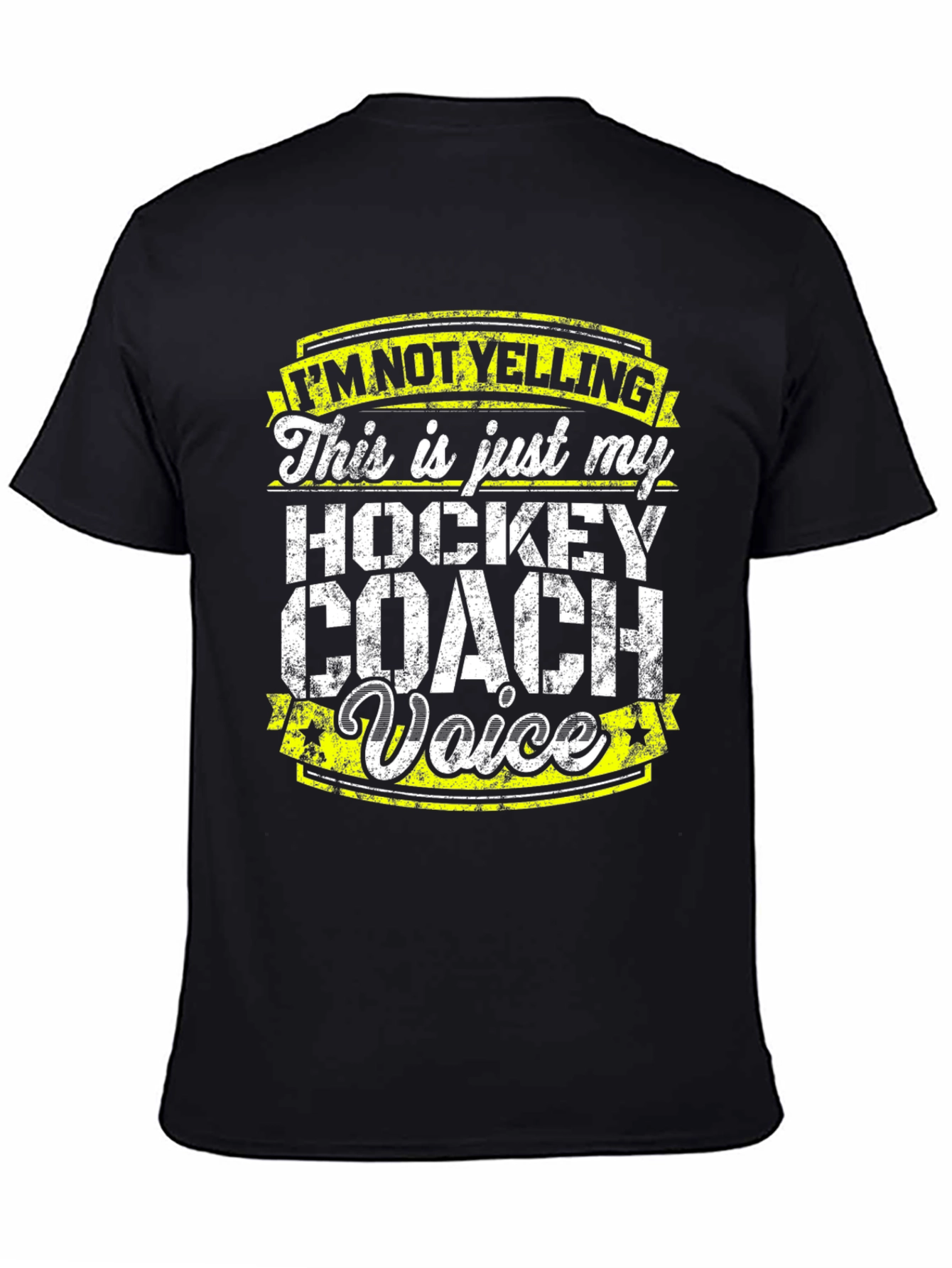 Hockey Coach Voice T-Shirt - Funny Sports Tee