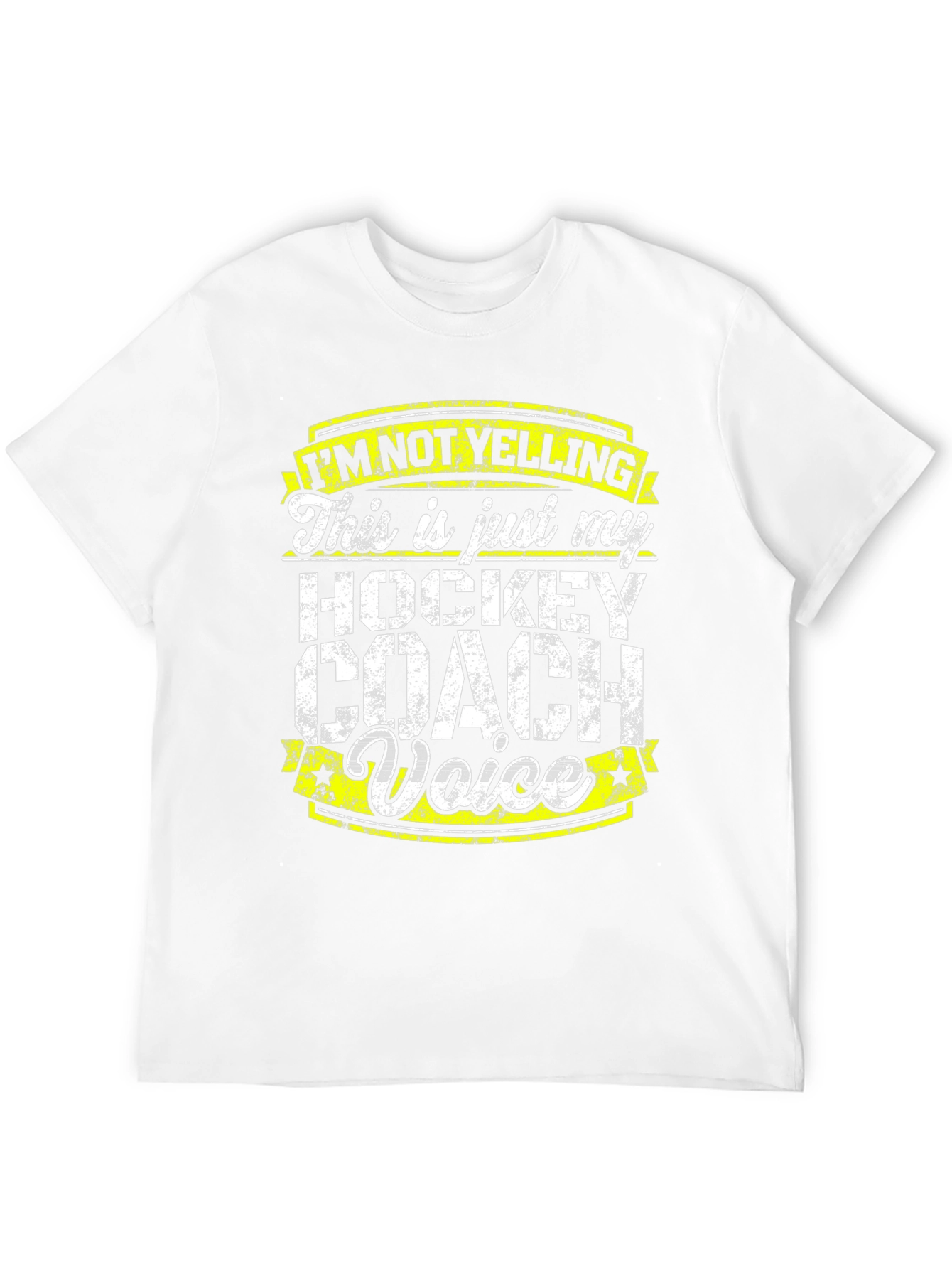 Hockey Coach Voice T-Shirt - Funny Sports Tee
