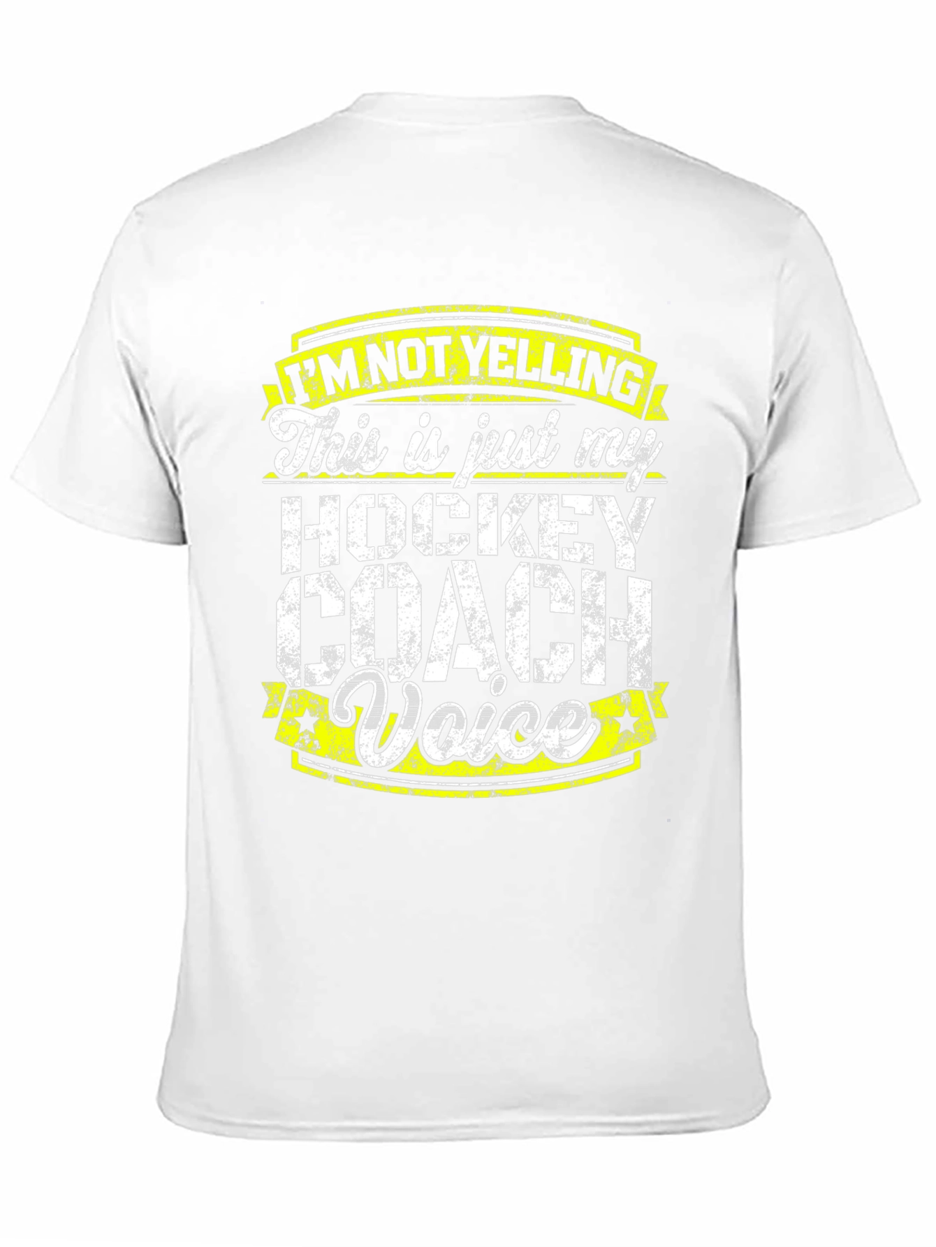 Hockey Coach Voice T-Shirt - Funny Sports Tee