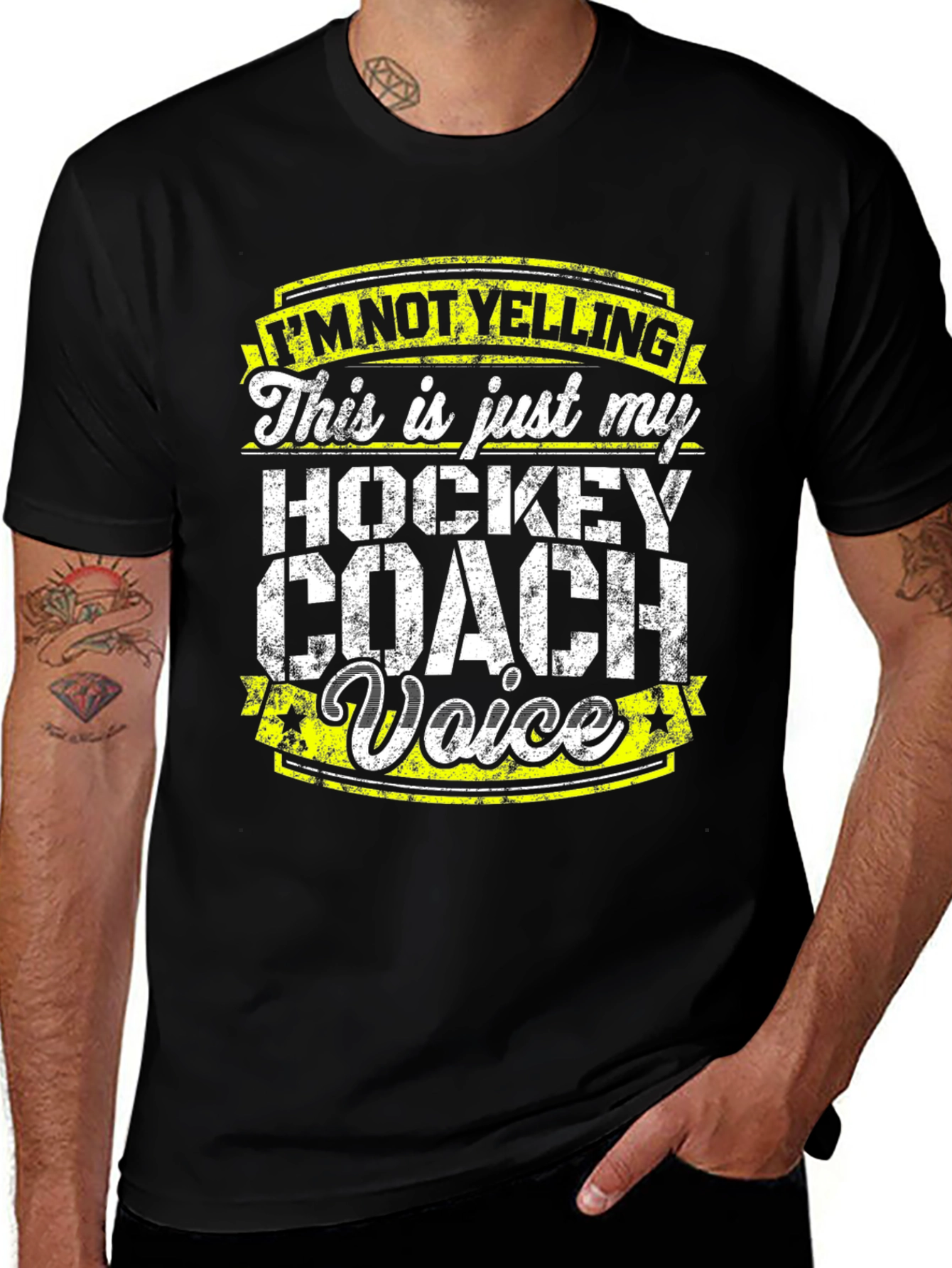 Hockey Coach Voice T-Shirt - Funny Sports Tee