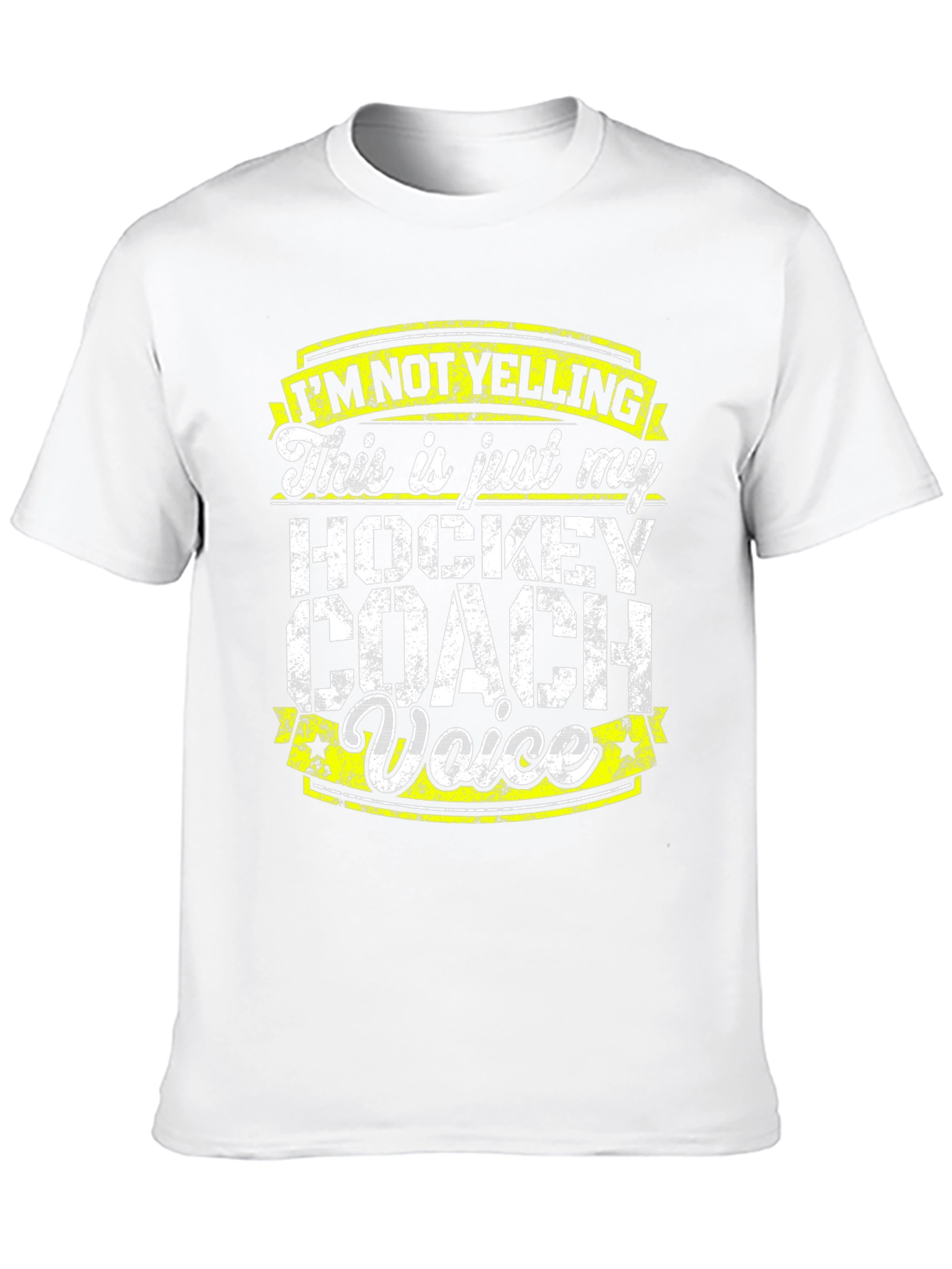 Hockey Coach Voice T-Shirt - Funny Sports Tee
