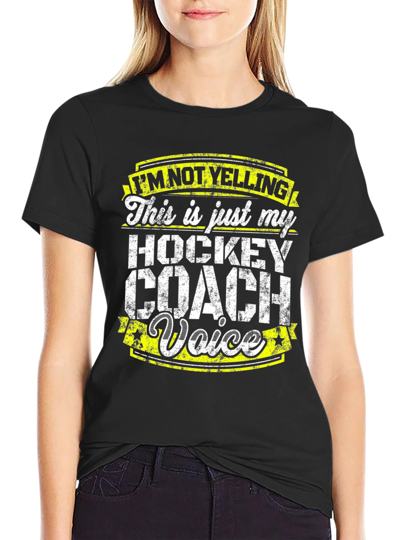 Hockey Coach Voice T-Shirt - Funny Sports Tee