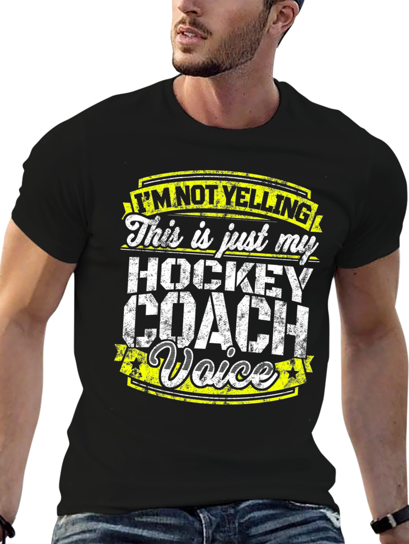 Hockey Coach Voice T-Shirt - Funny Sports Tee