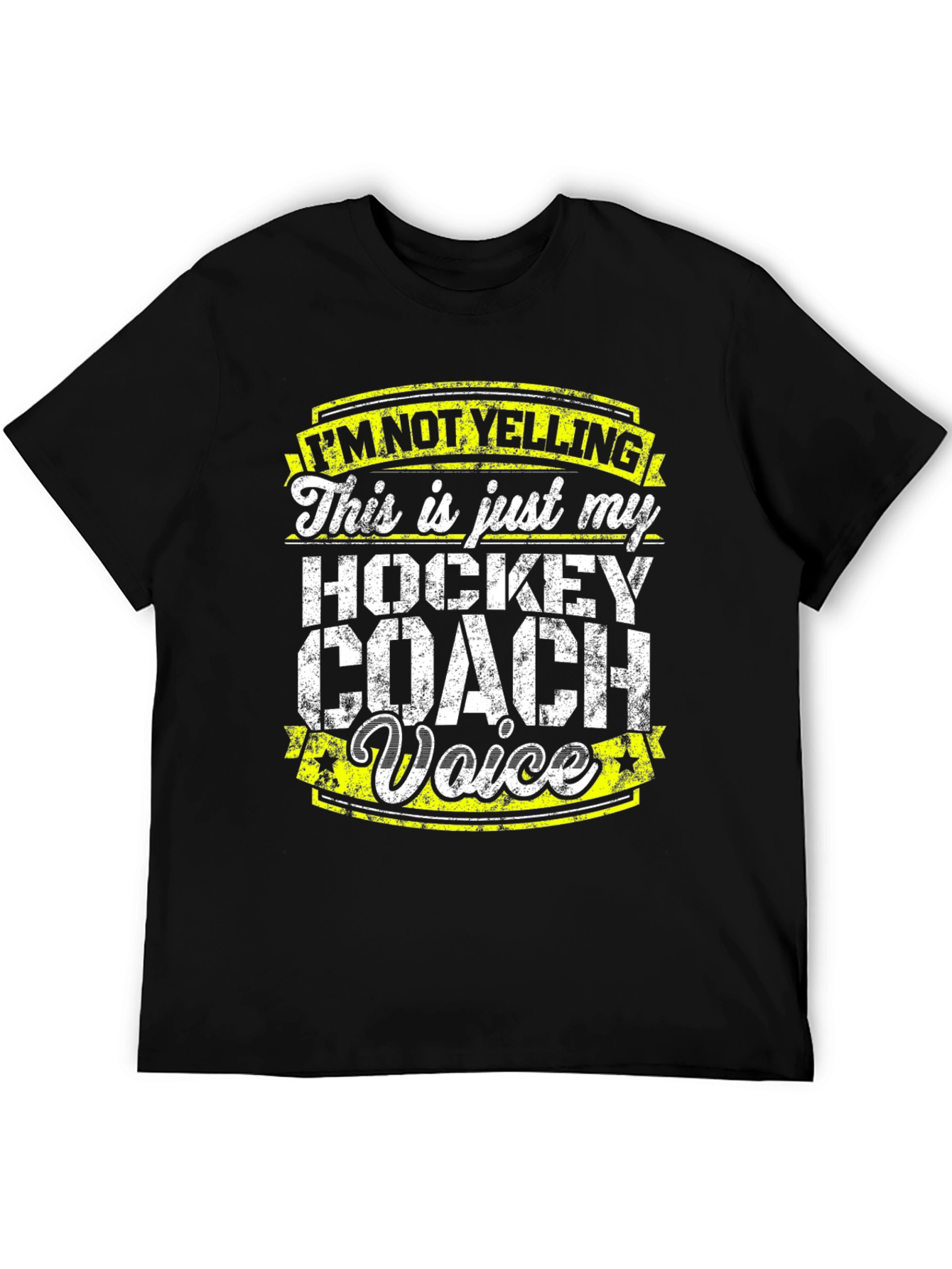 Hockey Coach Voice T-Shirt - Funny Sports Tee