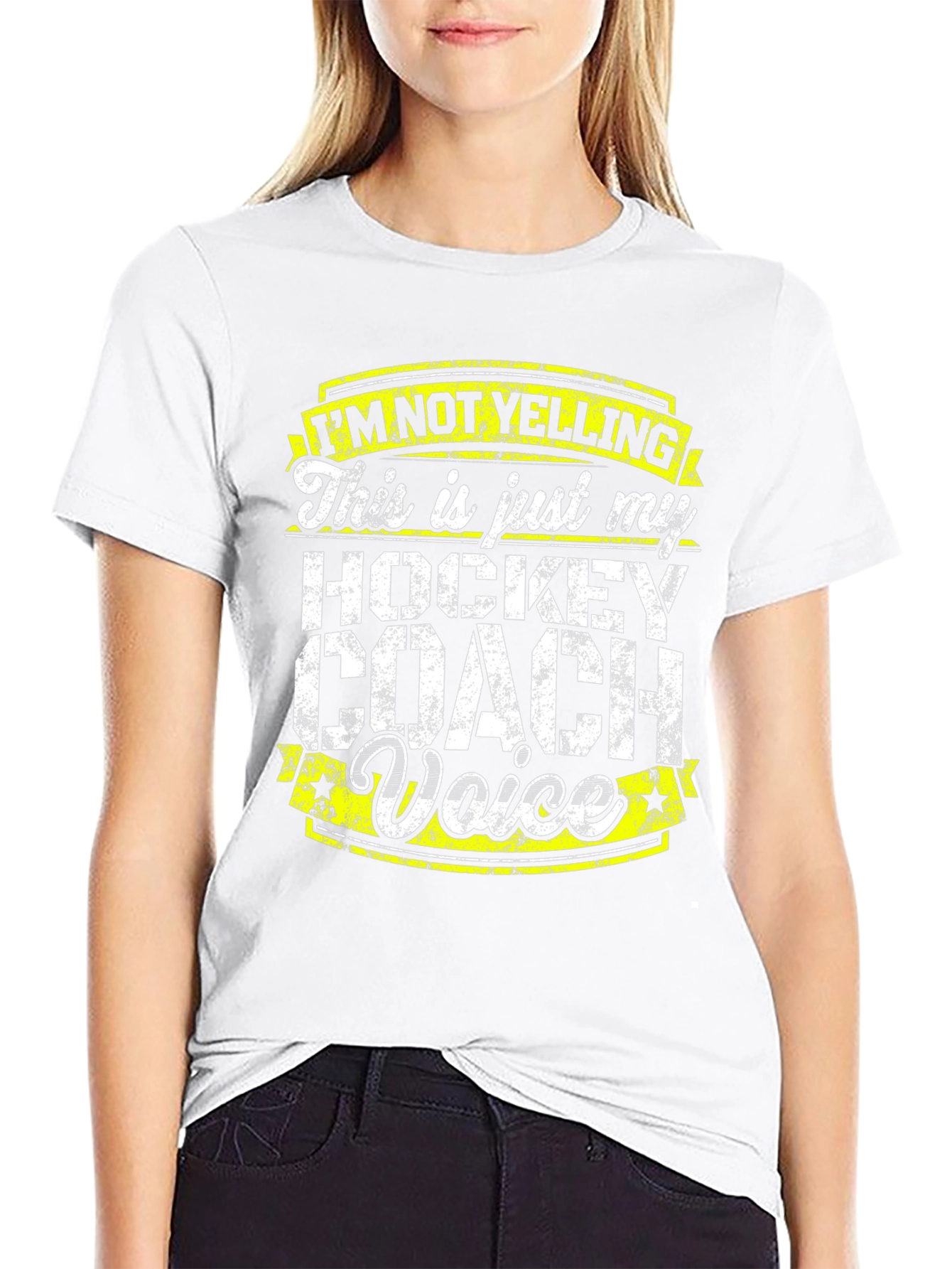 Hockey Coach Voice T-Shirt - Funny Sports Tee