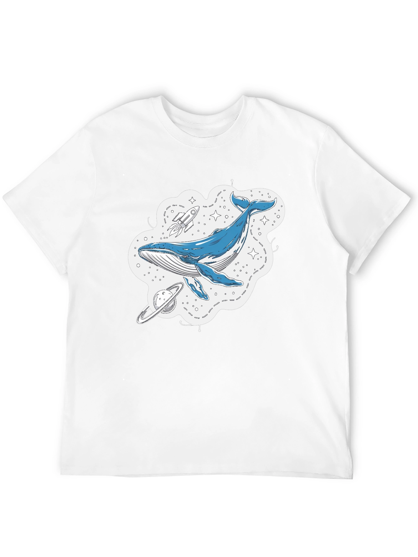 Whale Galaxy Graphic T-Shirt - Space Adventure Tee