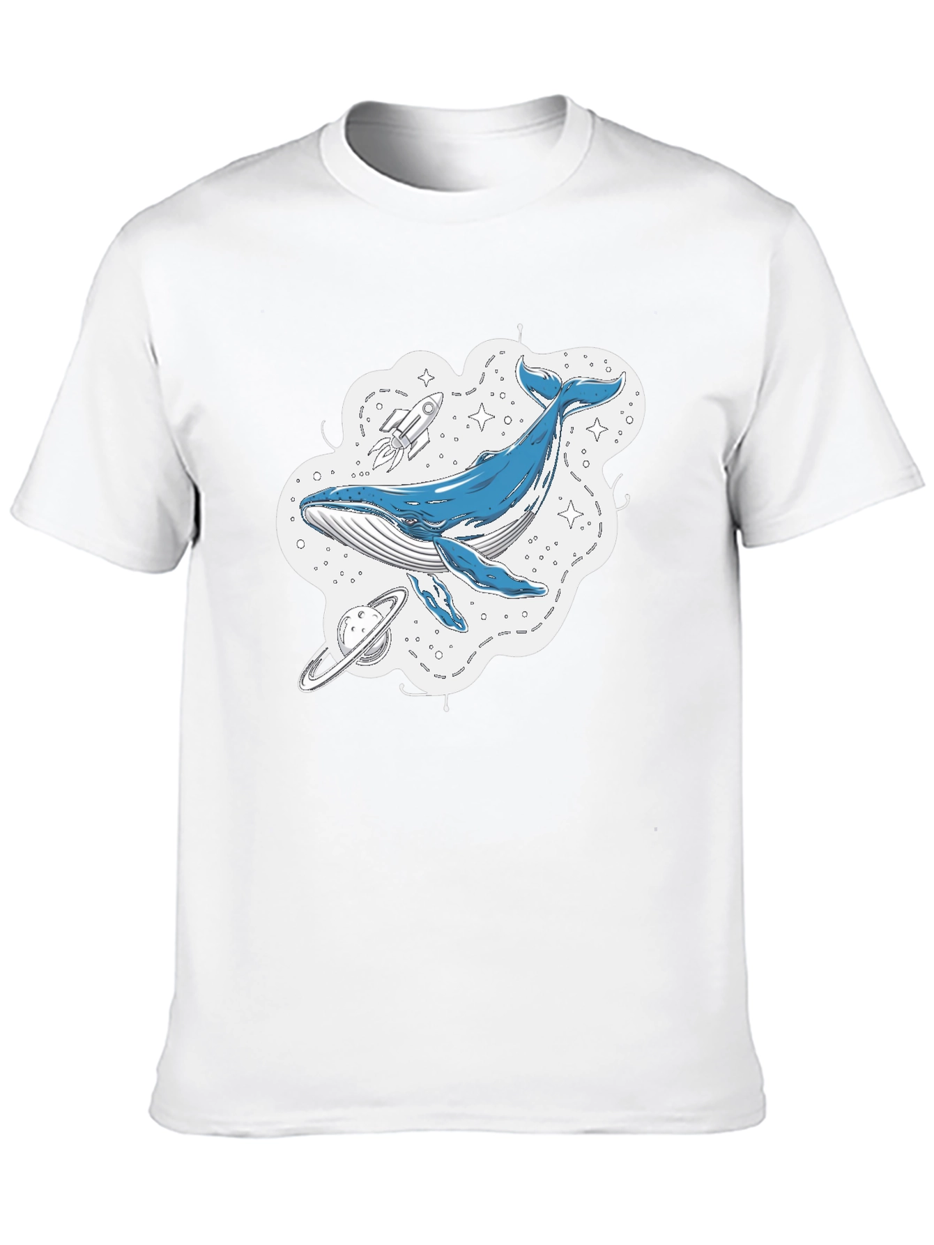 Whale Galaxy Graphic T-Shirt - Space Adventure Tee