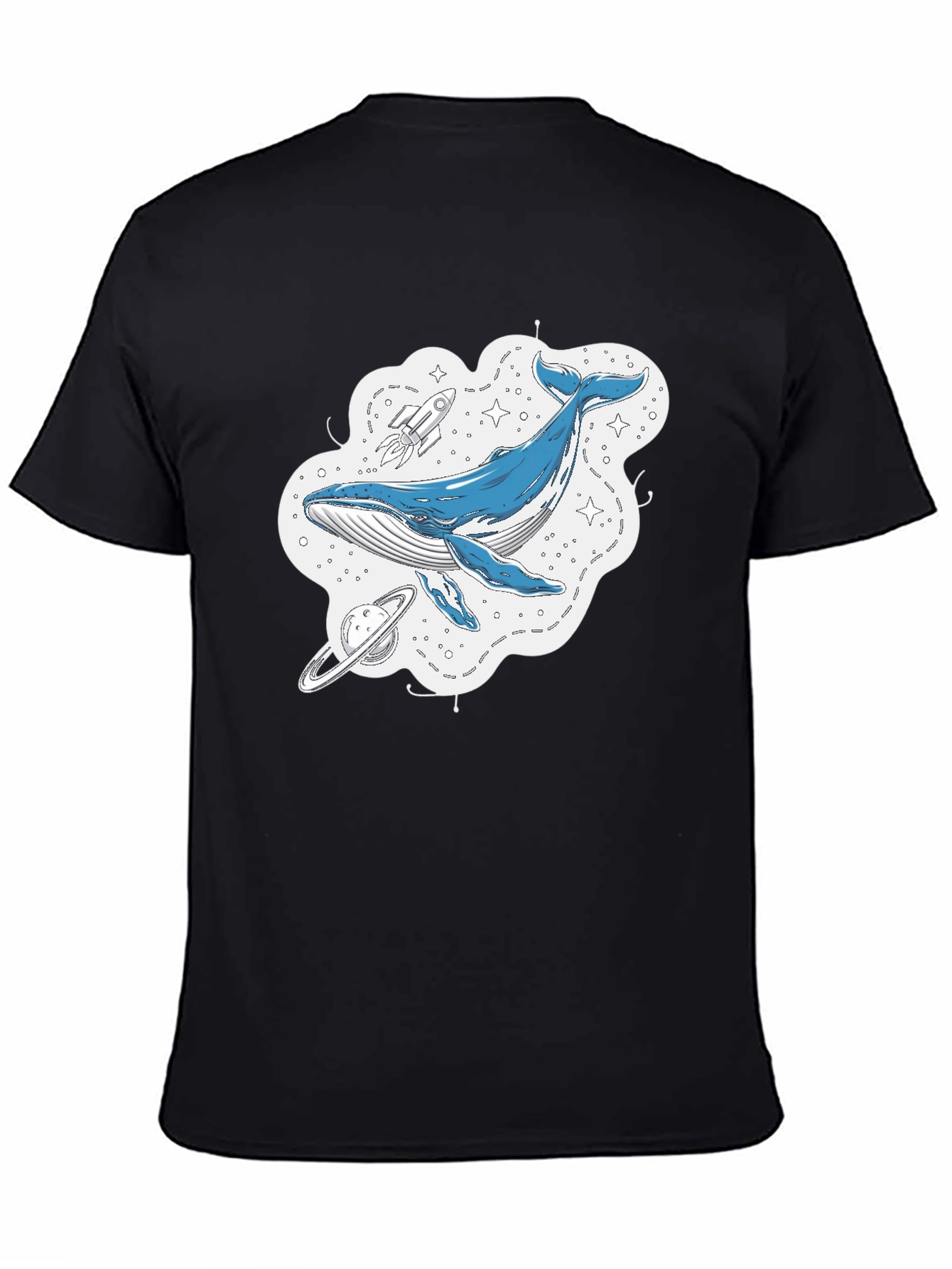 Whale Galaxy Graphic T-Shirt - Space Adventure Tee