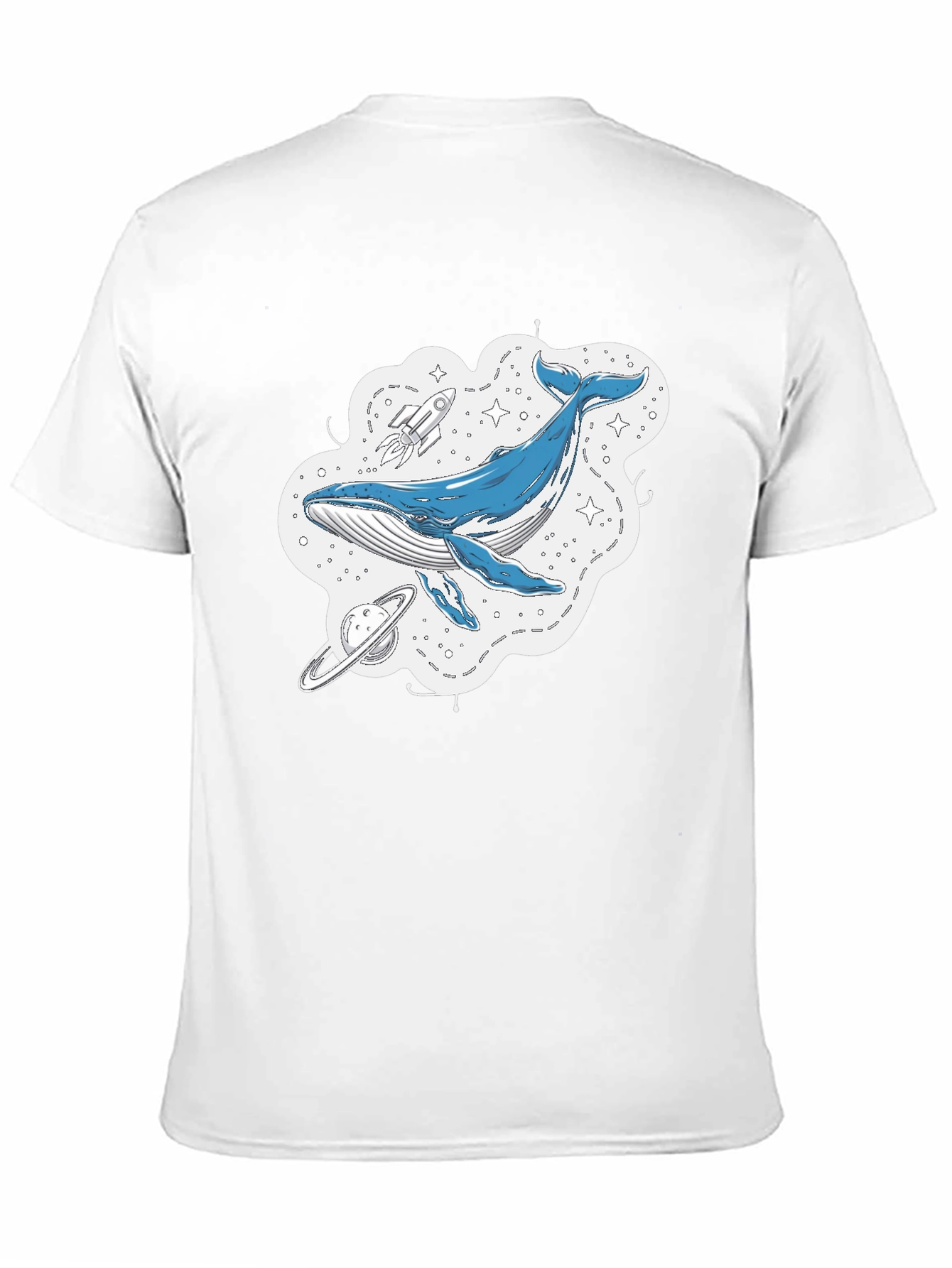 Whale Galaxy Graphic T-Shirt - Space Adventure Tee