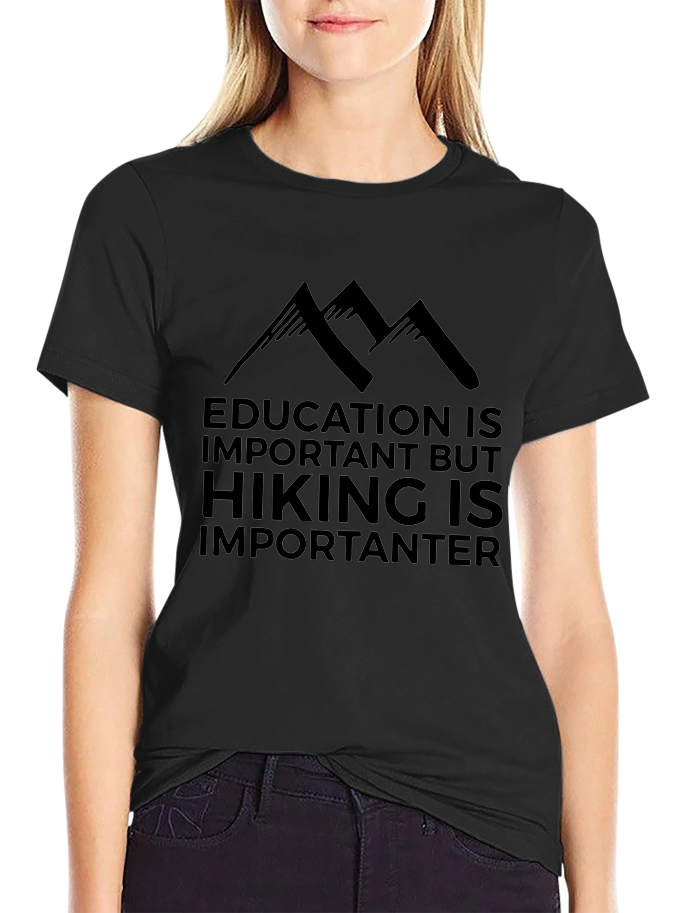 Hiking is Importanter Mens T-Shirt