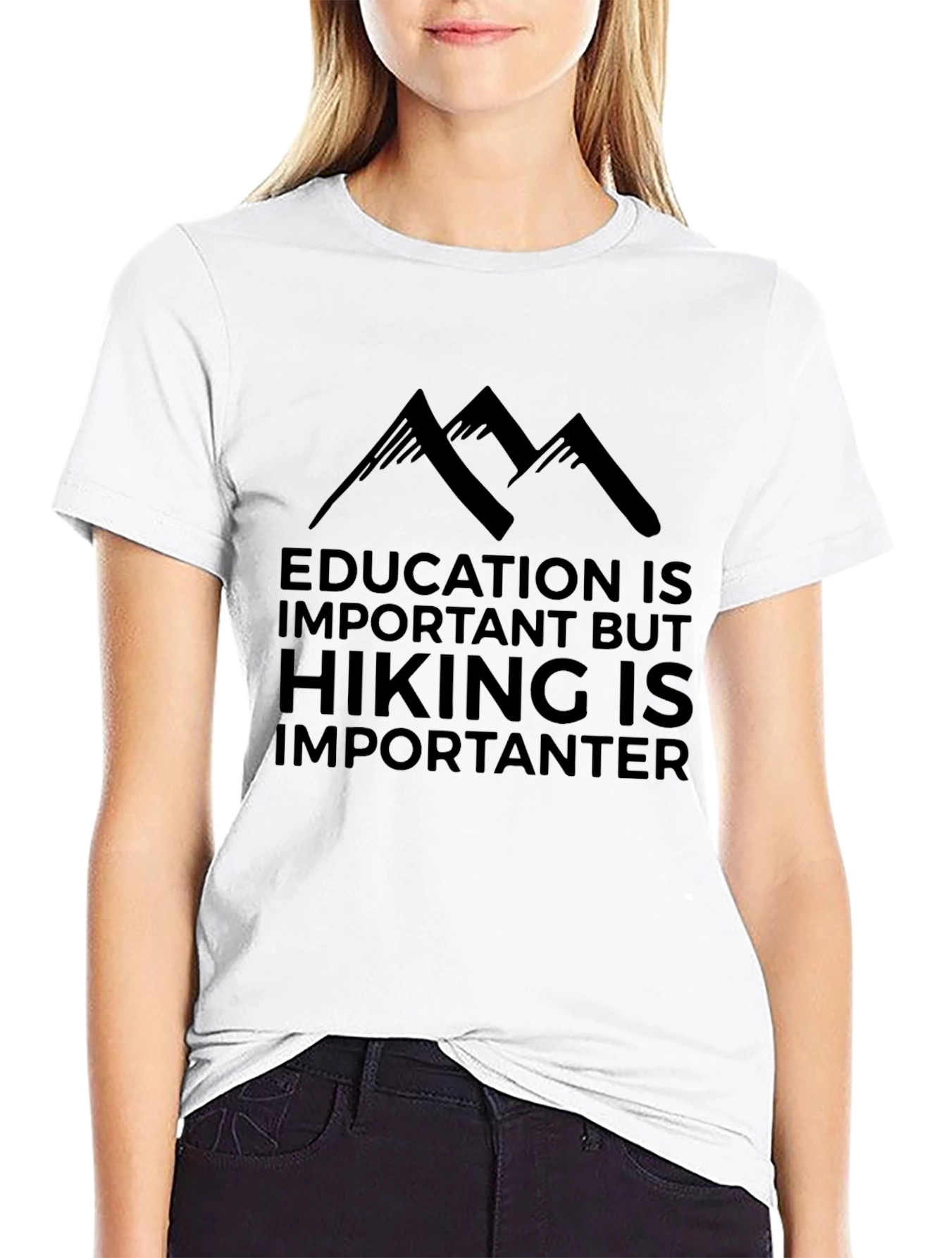 Hiking is Importanter Mens T-Shirt