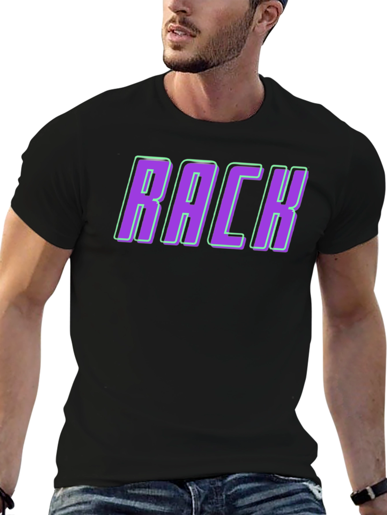 RACK Graphic Tee - Stylish Streetwear for Men
