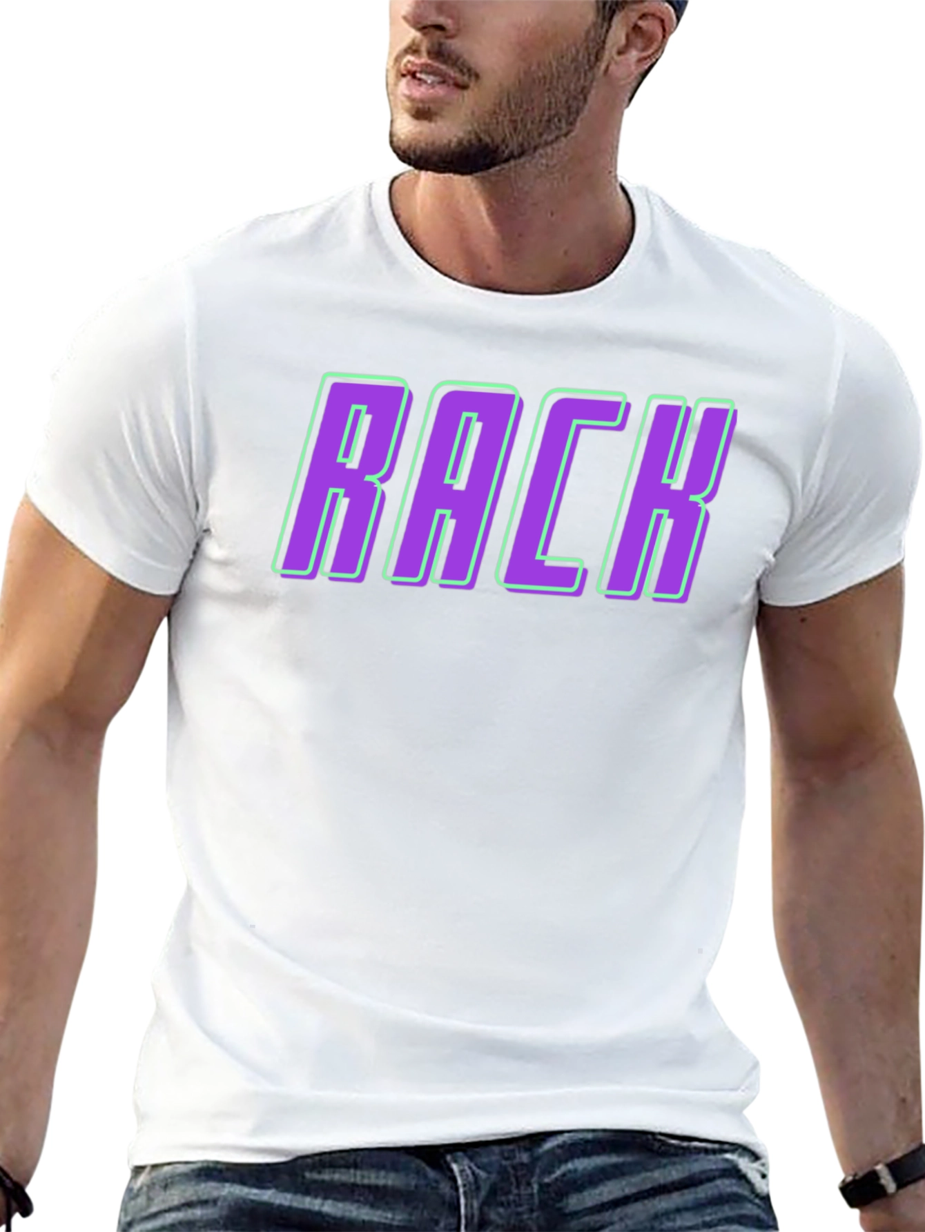 RACK Graphic Tee - Stylish Streetwear for Men
