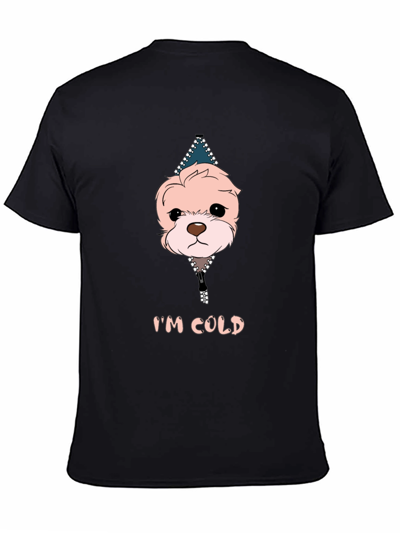Im Cold Dog Graphic Black T-Shirt
