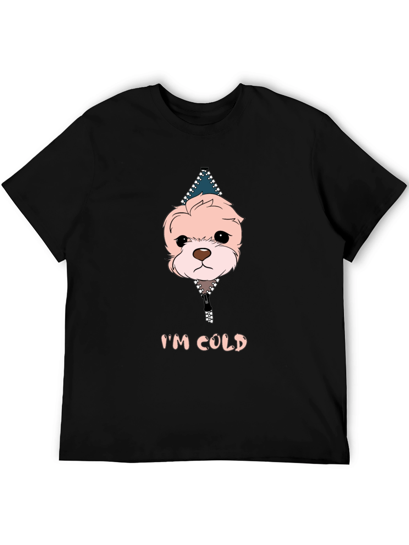 Im Cold Dog Graphic Black T-Shirt