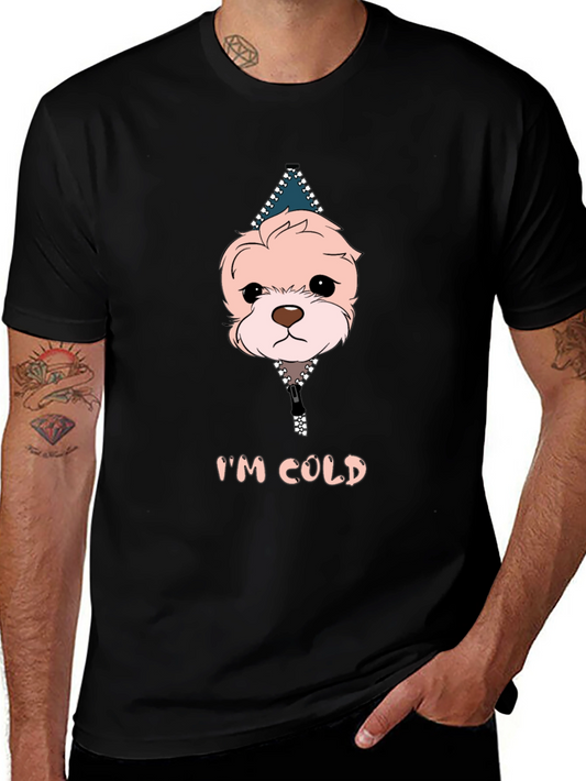 Im Cold Dog Graphic Black T-Shirt