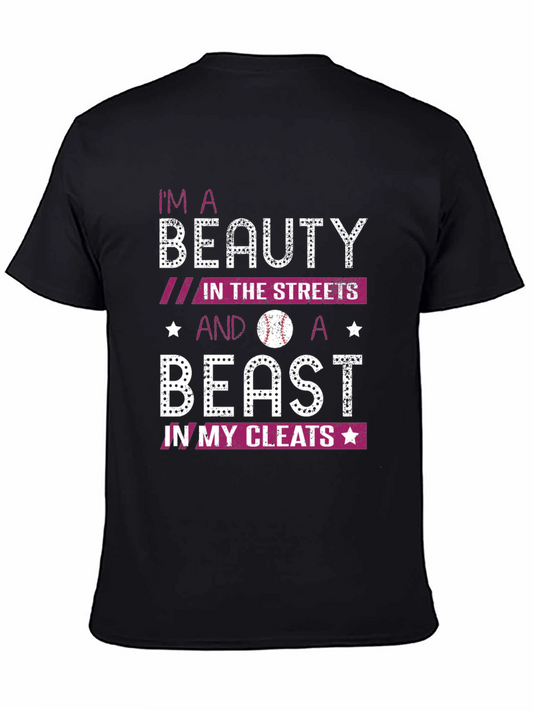 Beauty and Beast Baseball Graphic Tee