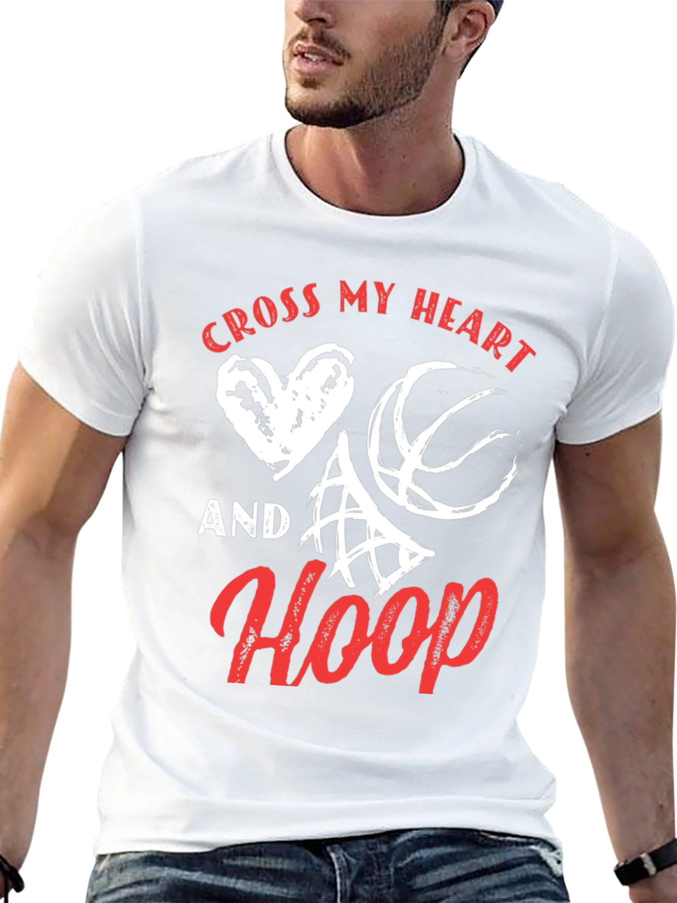 Cross My Heart And Hoop Graphic Tee