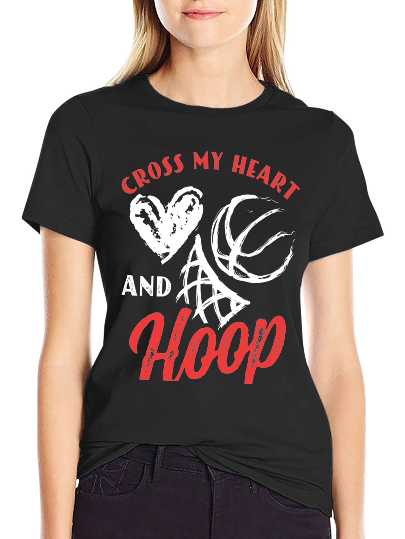 Cross My Heart And Hoop Graphic Tee