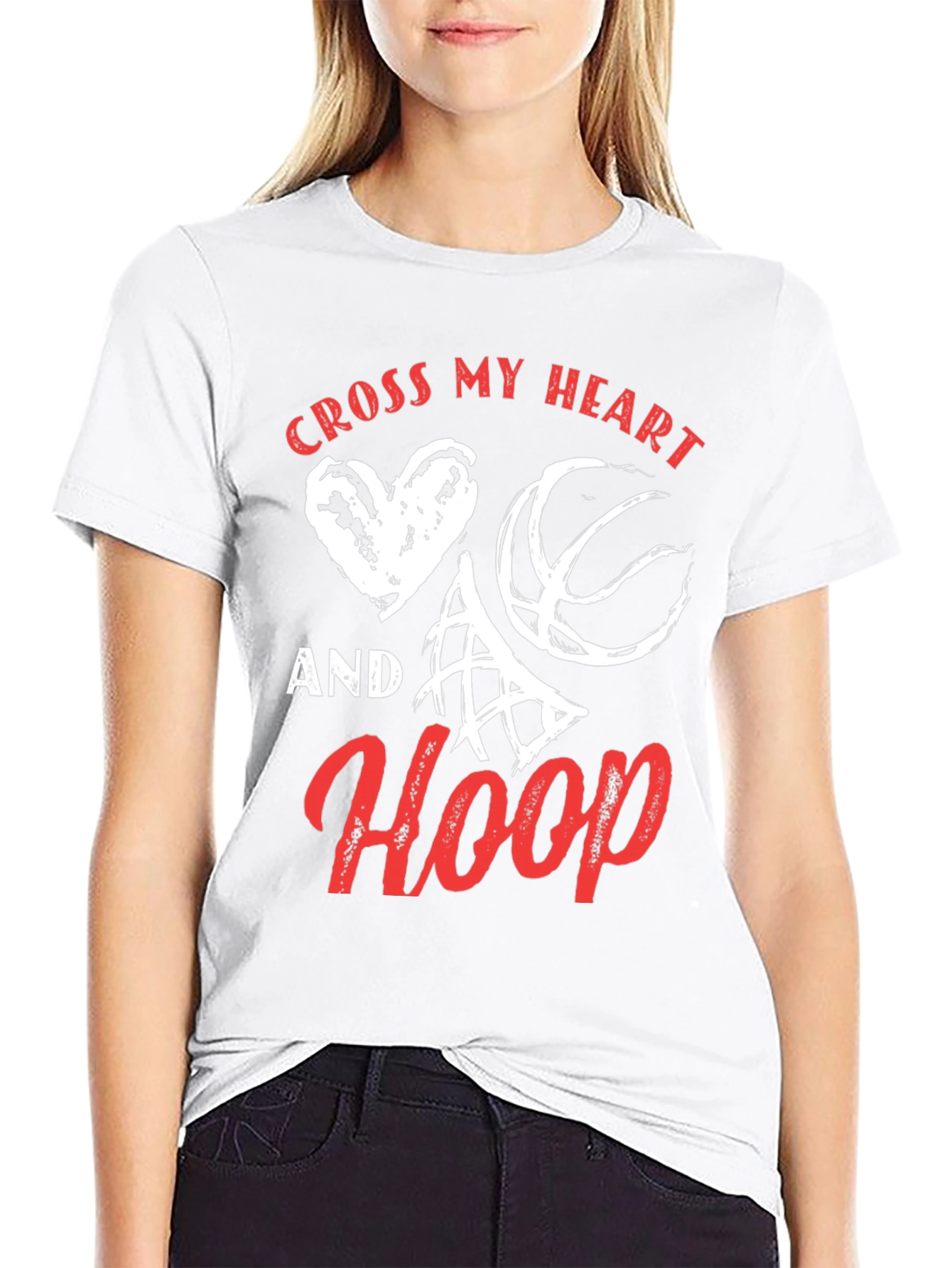 Cross My Heart And Hoop Graphic Tee