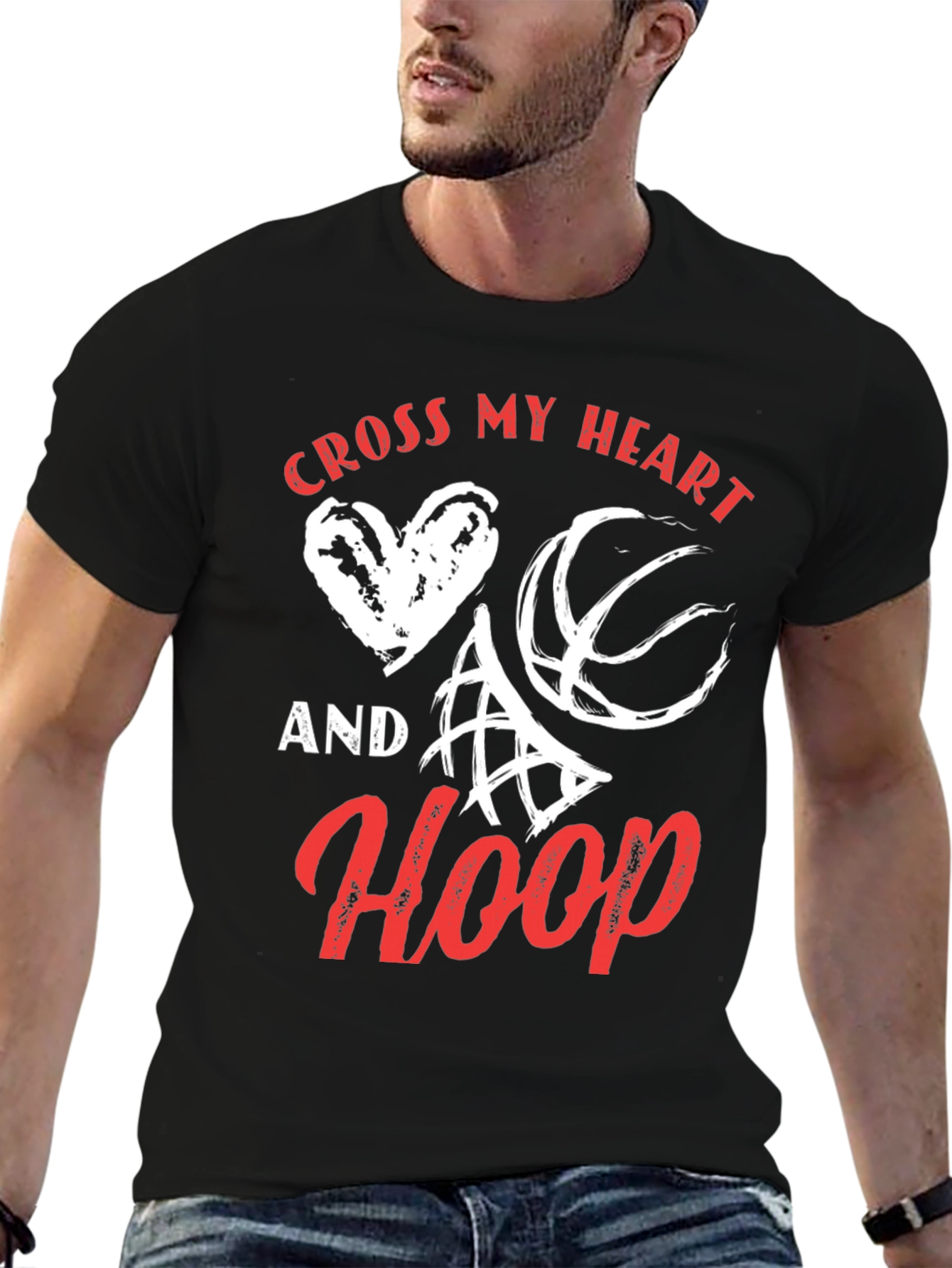 Cross My Heart And Hoop Graphic Tee