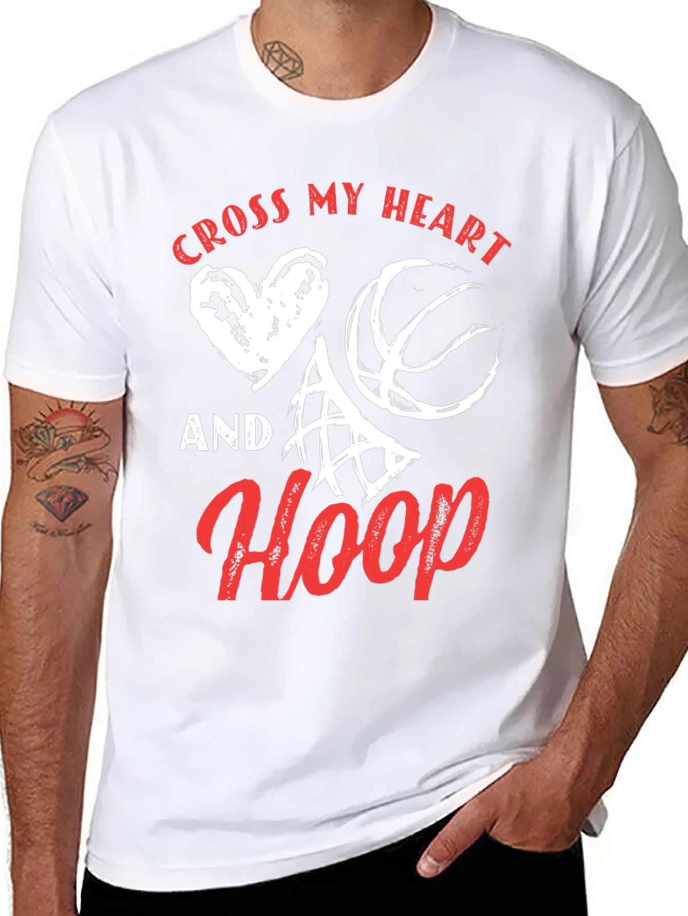 Cross My Heart And Hoop Graphic Tee