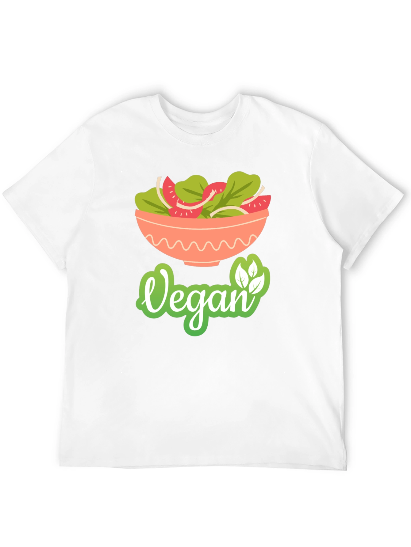 Vegan Salad Bowl T-Shirt - Fresh & Healthy