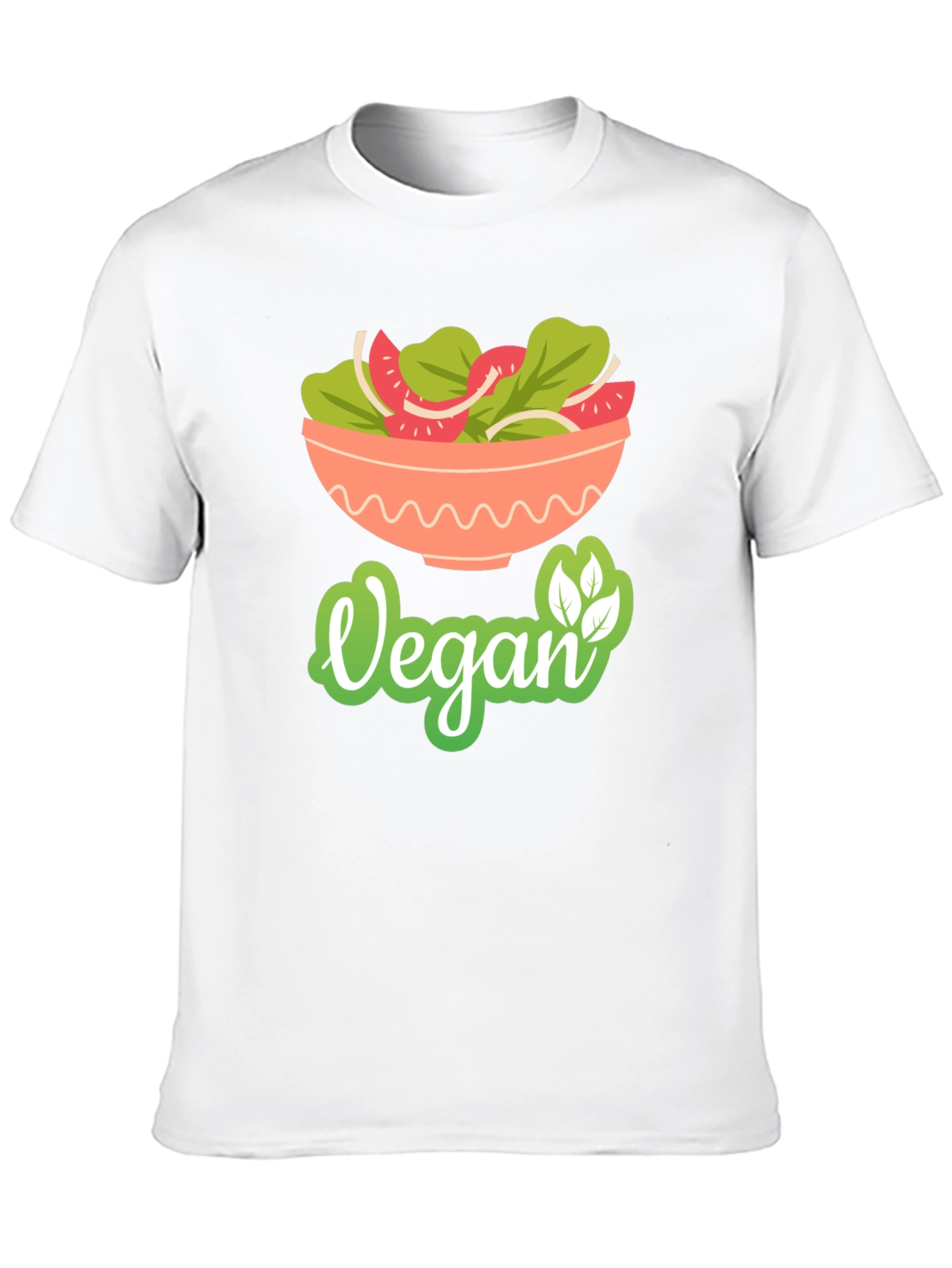 Vegan Salad Bowl T-Shirt - Fresh & Healthy
