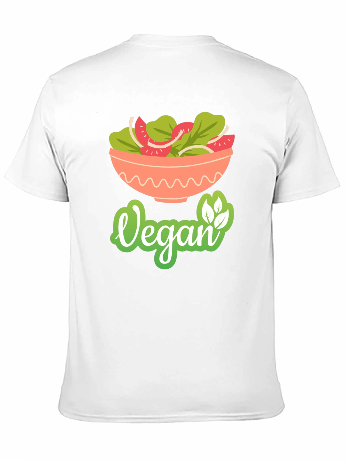 Vegan Salad Bowl T-Shirt - Fresh & Healthy