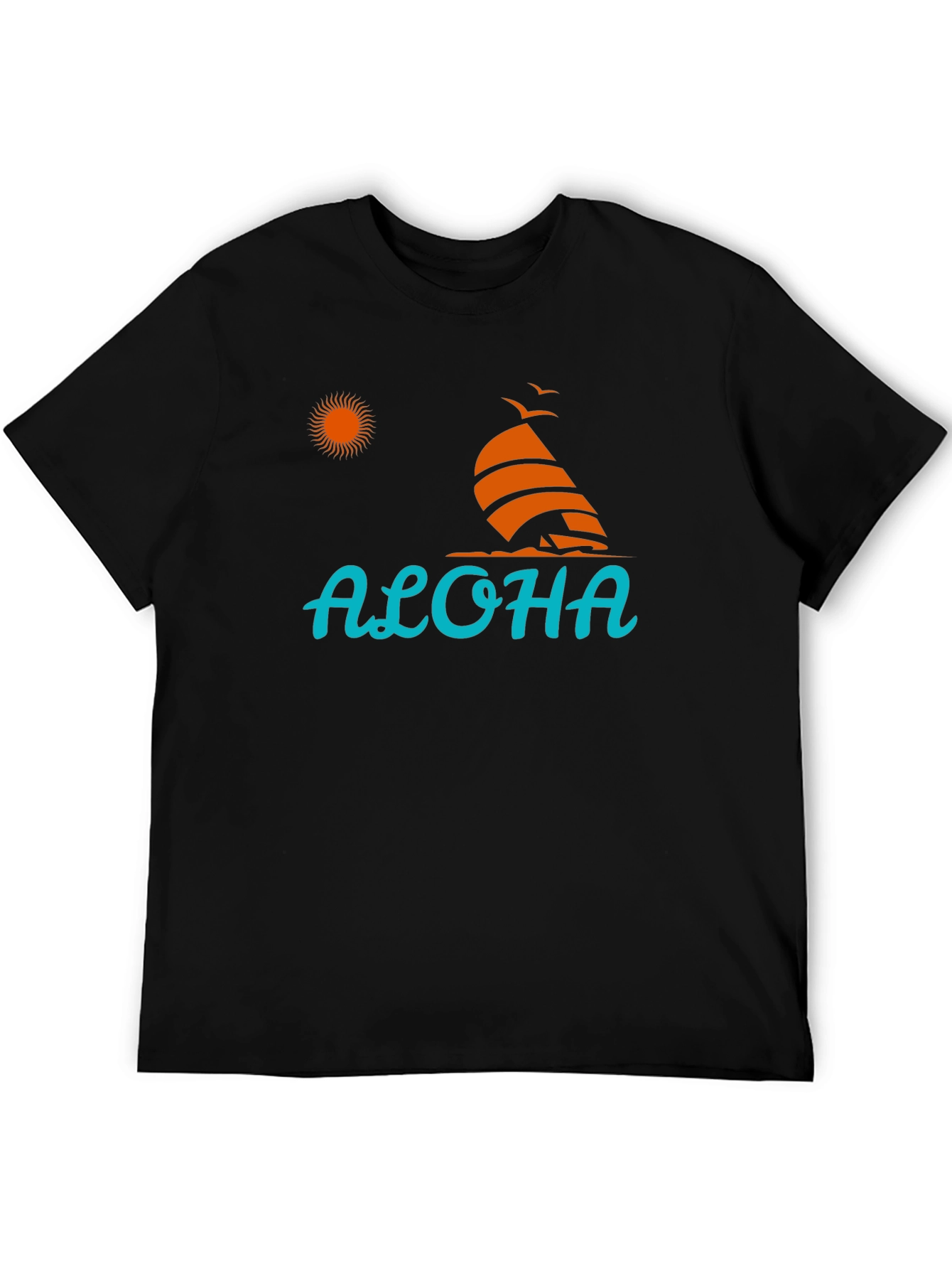 Aloha Graphic Tee - Black - Tropical Vibe