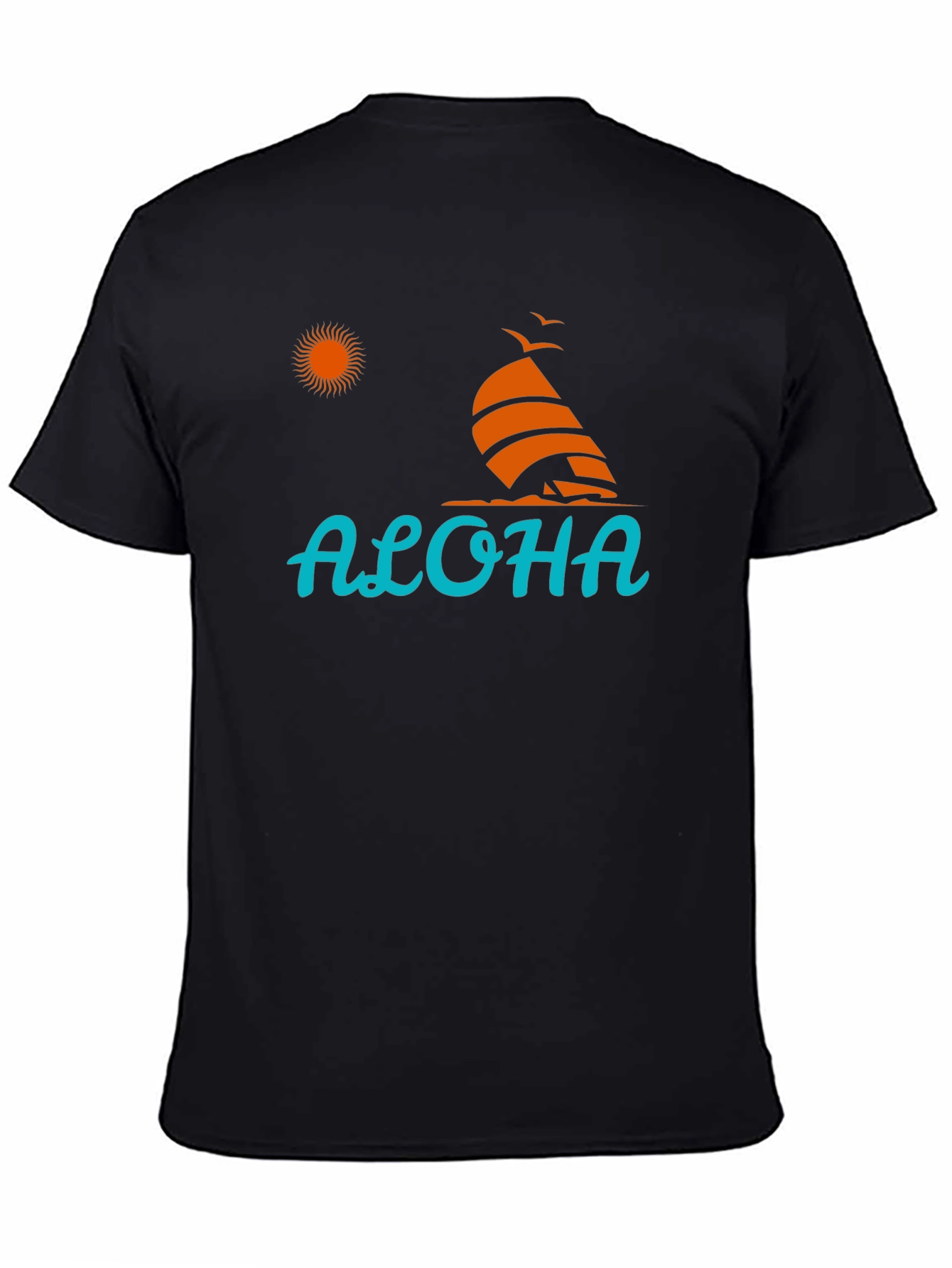 Aloha Graphic Tee - Black - Tropical Vibe