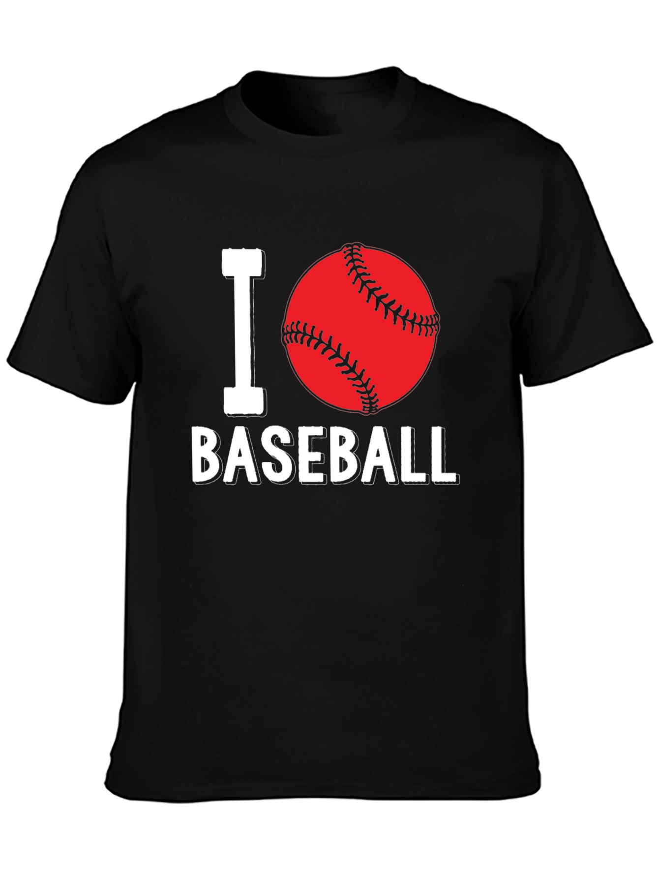 I Love Baseball Graphic T-Shirt