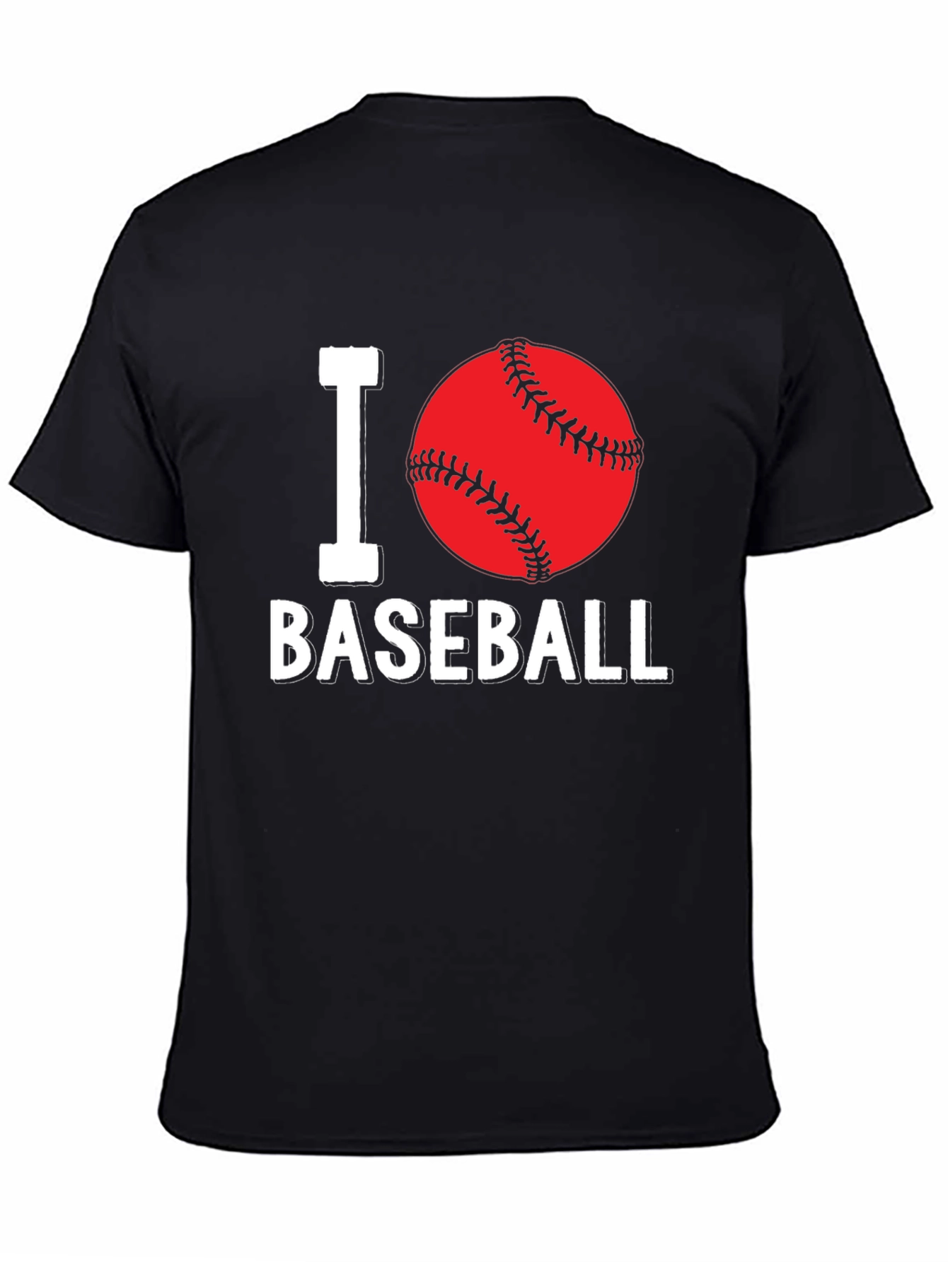I Love Baseball Graphic T-Shirt