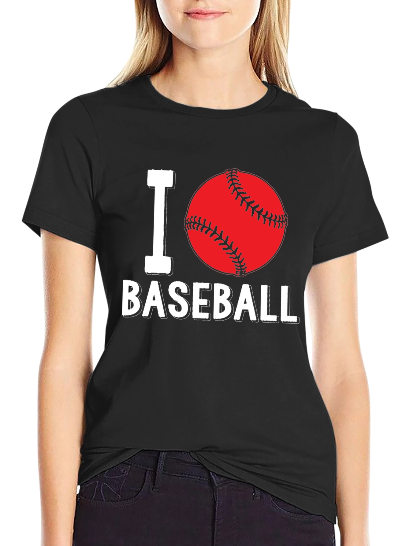 I Love Baseball Graphic T-Shirt