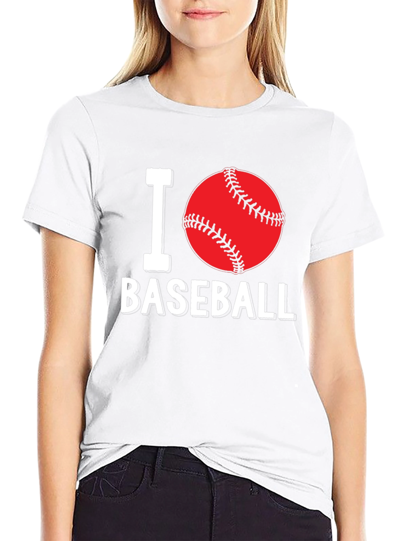 I Love Baseball Graphic T-Shirt