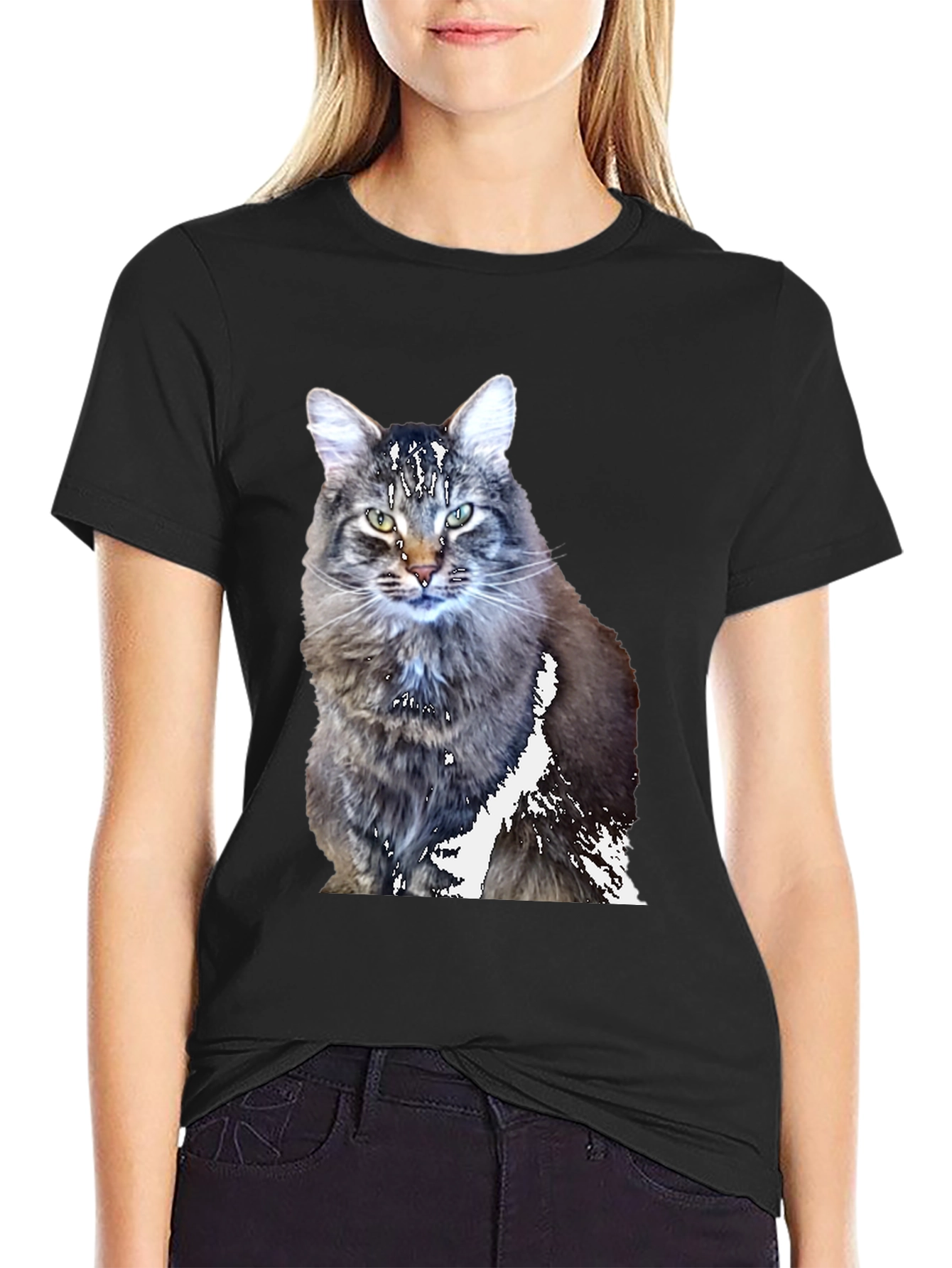 Cool Cat T-Shirt - Black