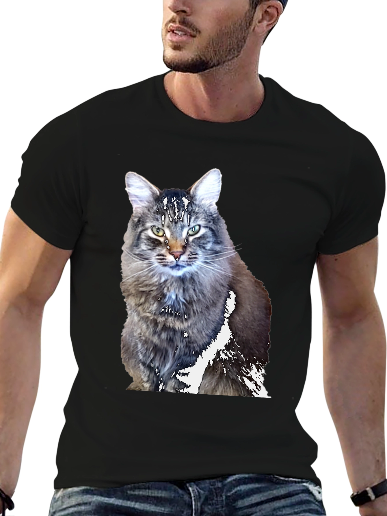 Cool Cat T-Shirt - Black