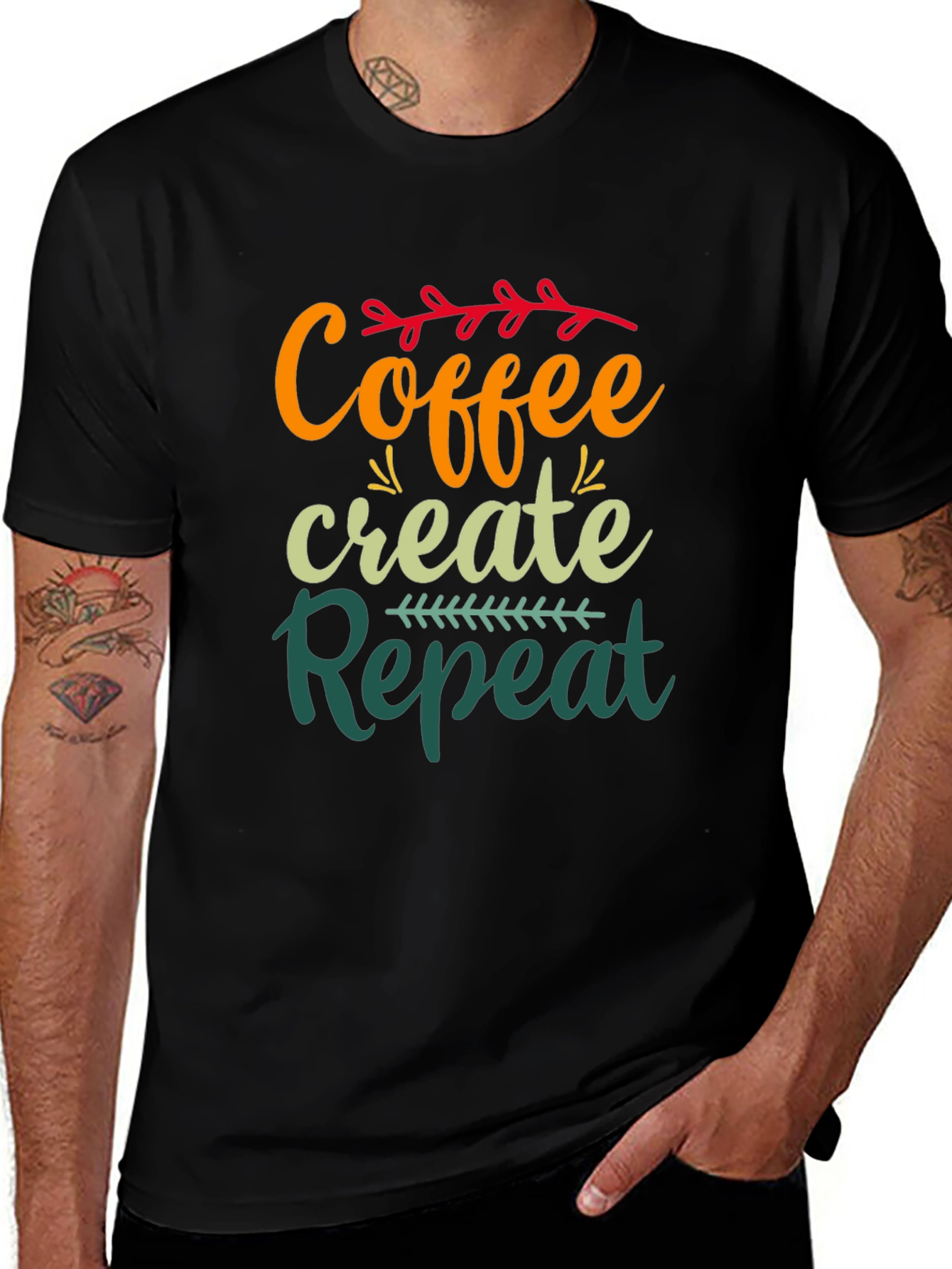 Coffee Create Repeat Graphic Tee